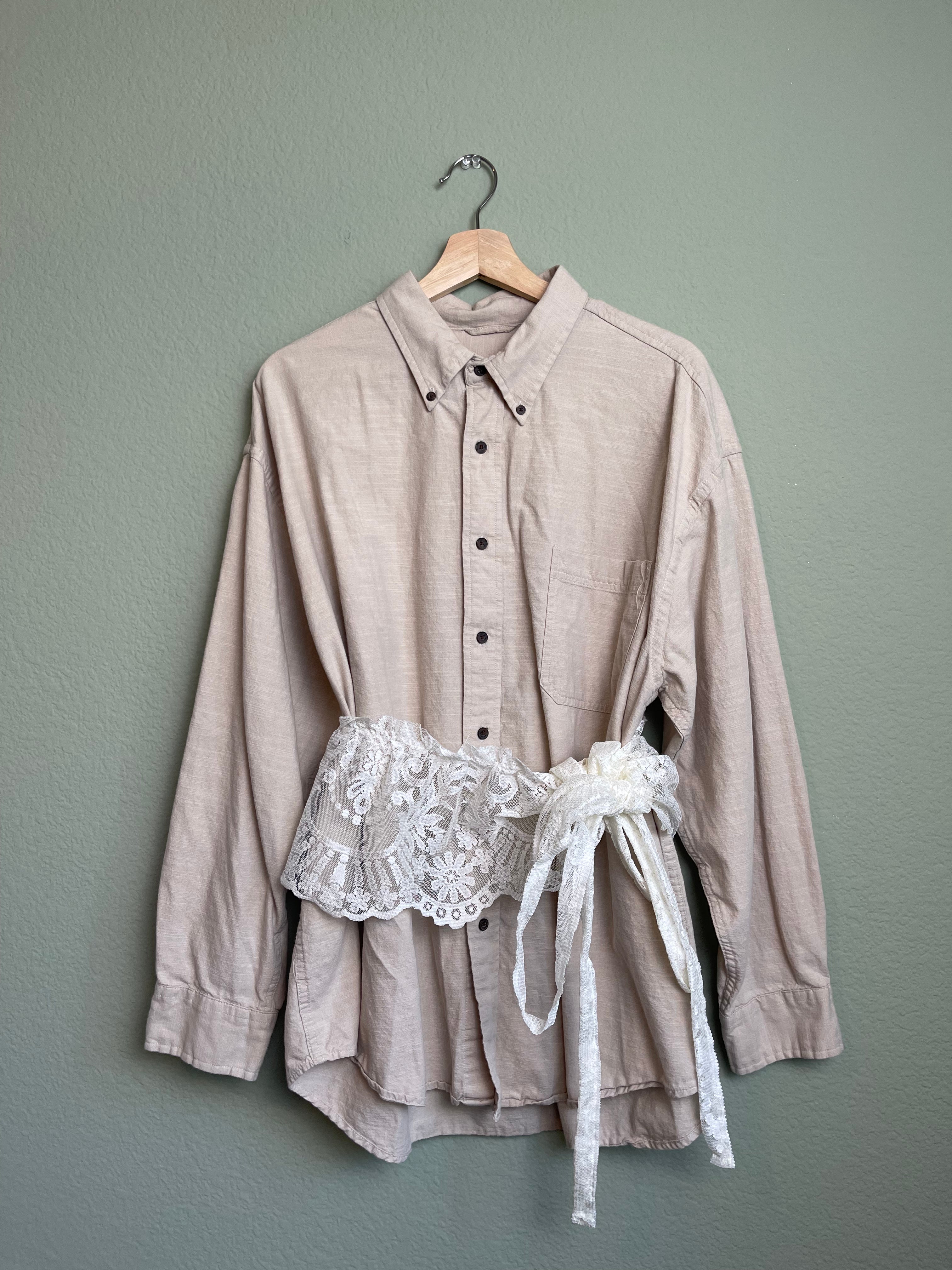 Retro Workwear Style "Menswear" Button Down sz xl-3x