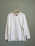 Timeless White Button Front Cardigan sz 2x