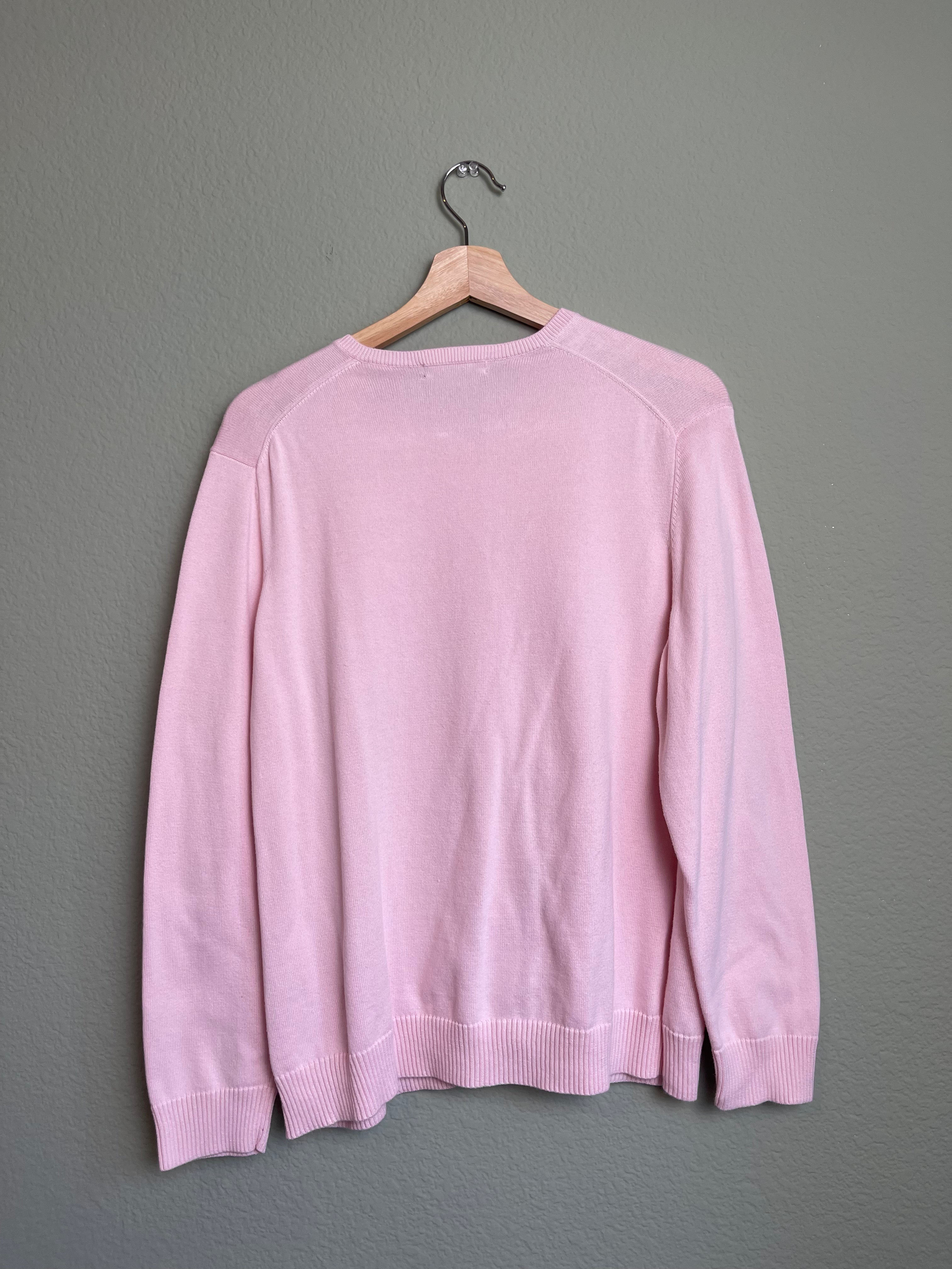 Dusty Light Pink Supima Cotton Cardigan sz 1x