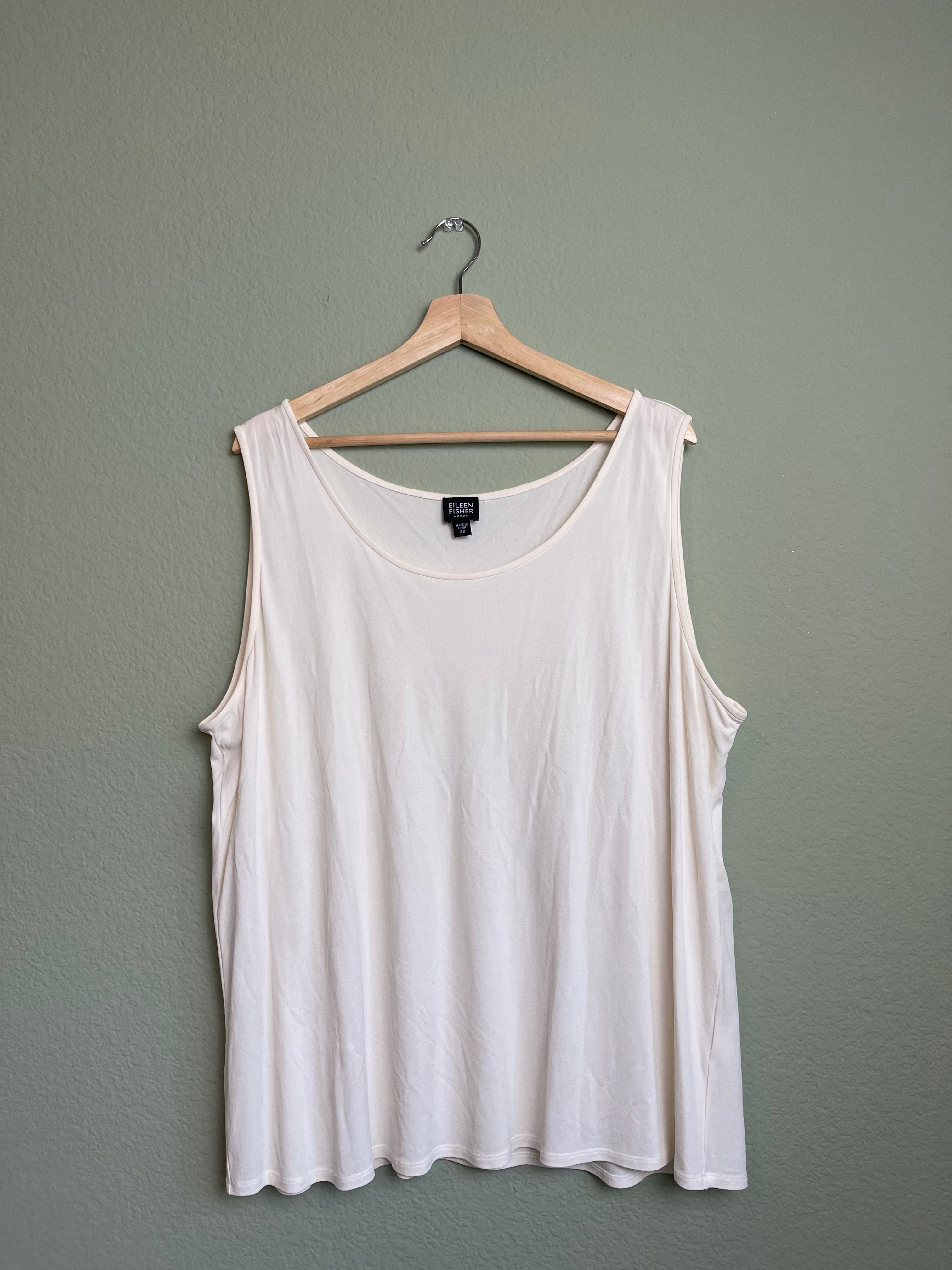 Timeless Eileen Fisher Silk Tank Blouse sz 3x