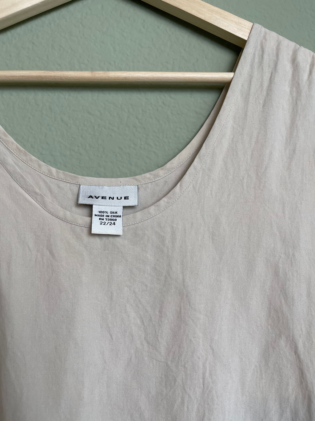 Vintage Silk Tank Top Blouse sz 1x-2x