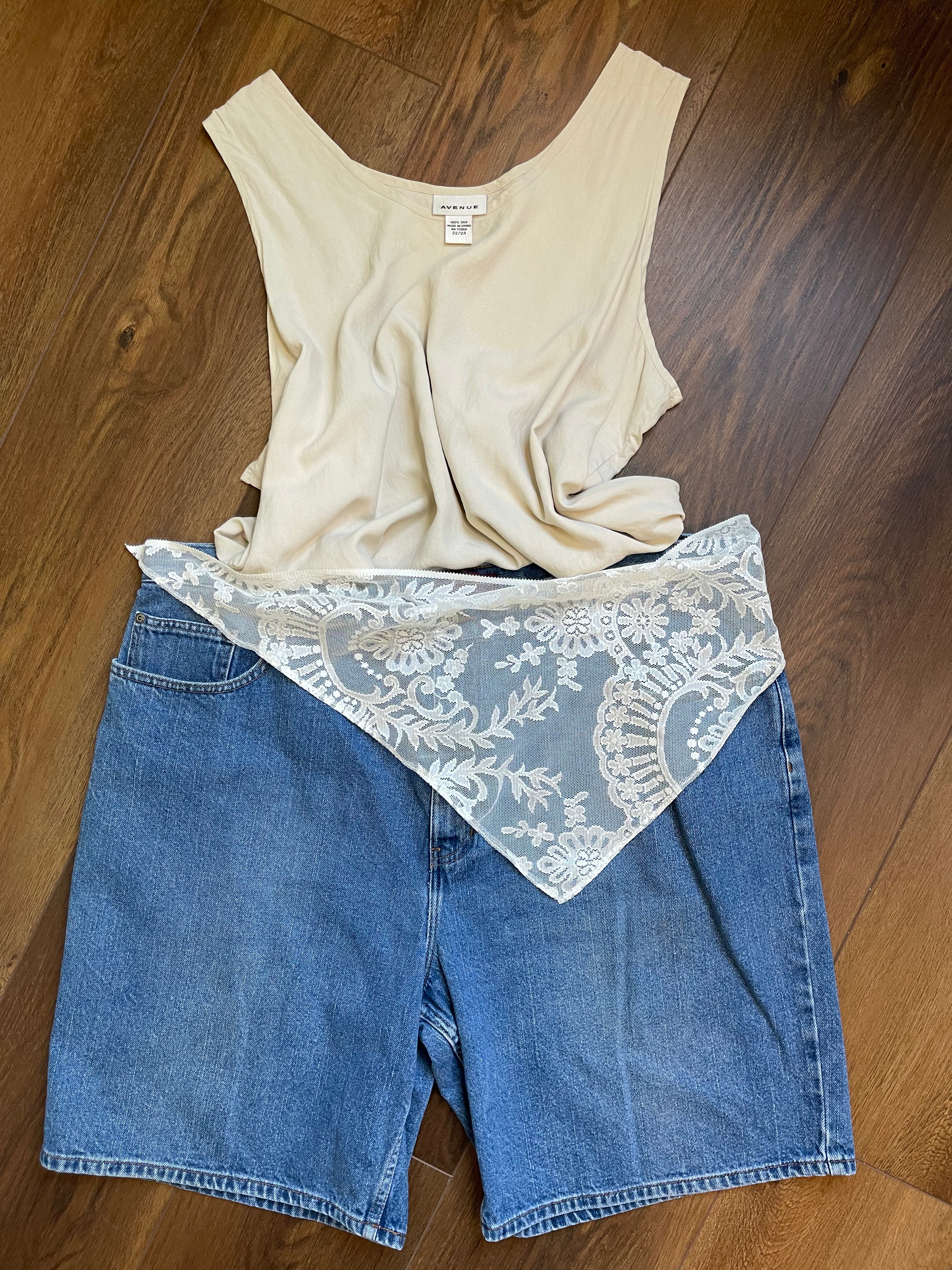 Vintage Silk Tank Top Blouse sz 1x-2x