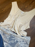 Vintage Silk Tank Top Blouse sz 1x-2x