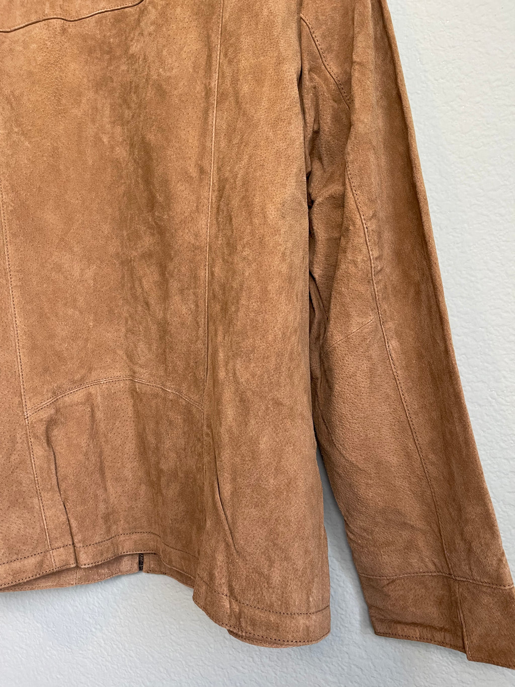 Retro Fringe Suede Leather Jacket sz xl