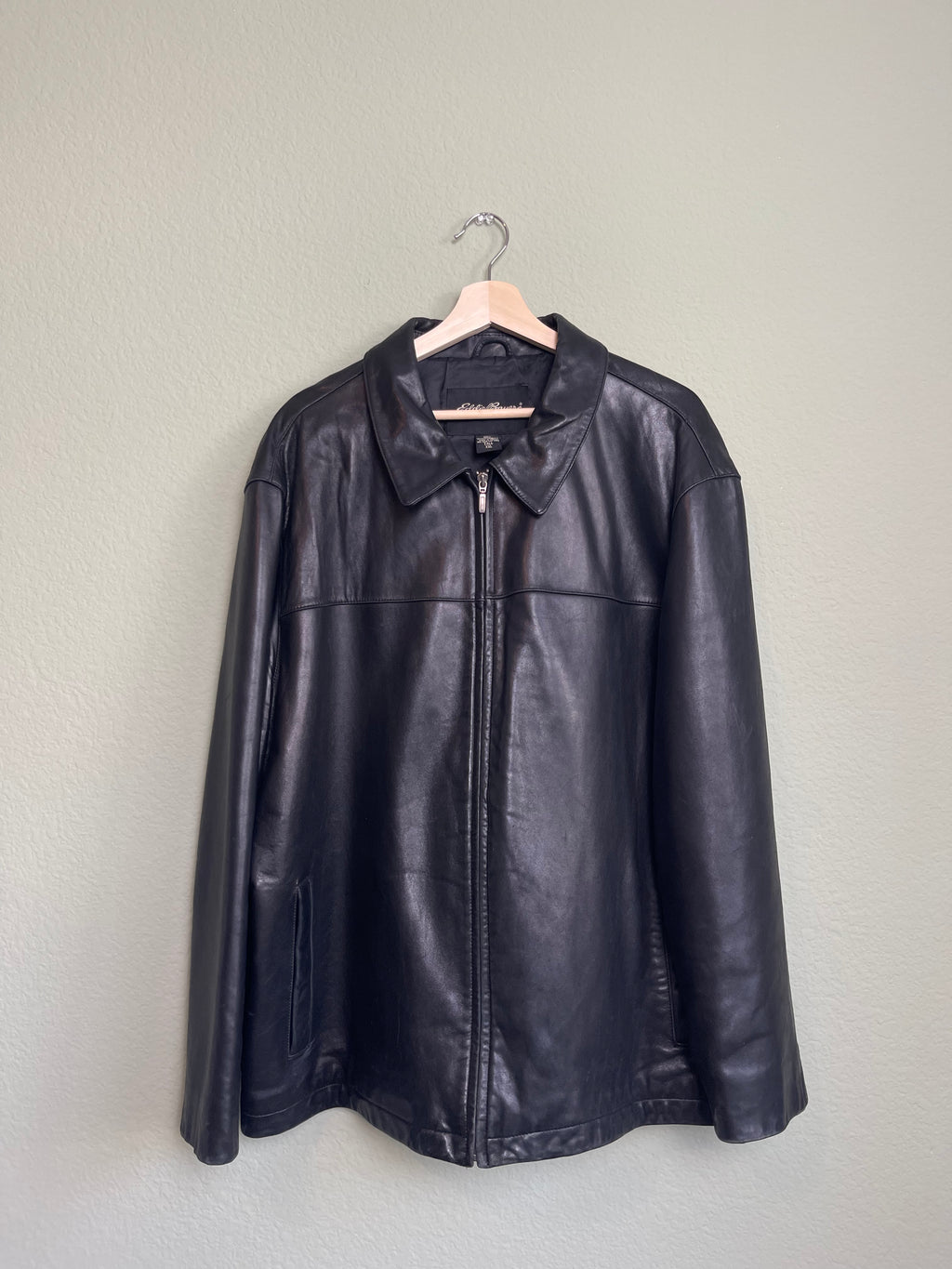 Vintage Eddie Bauer Menswear Leather Jacket sz xxl