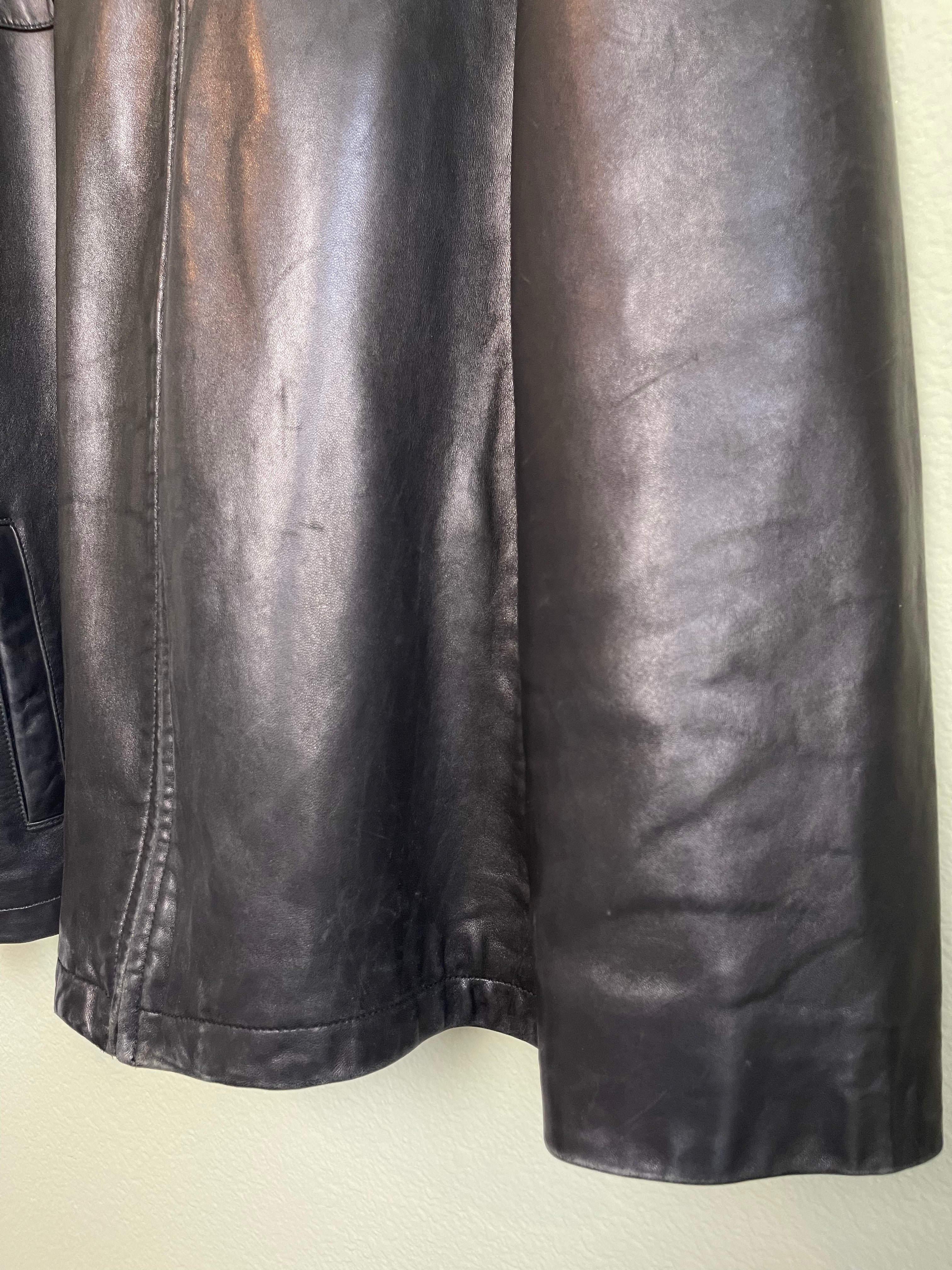 Vintage Eddie Bauer Menswear Leather Jacket sz xxl