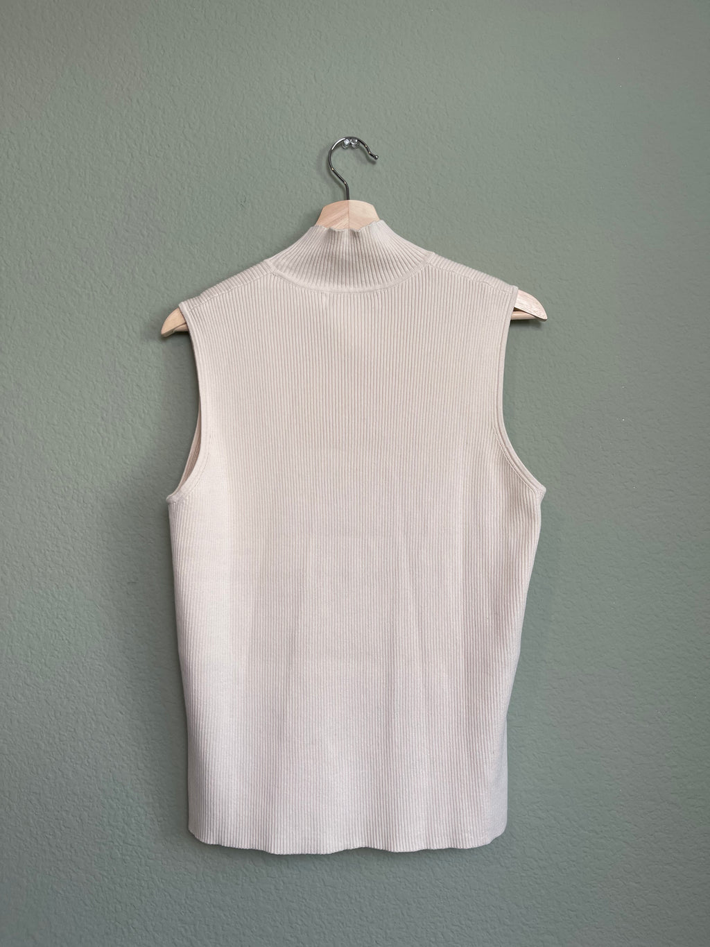 Vintage Jones New York Cotton Ribbed Mock Neck sz xl-2x
