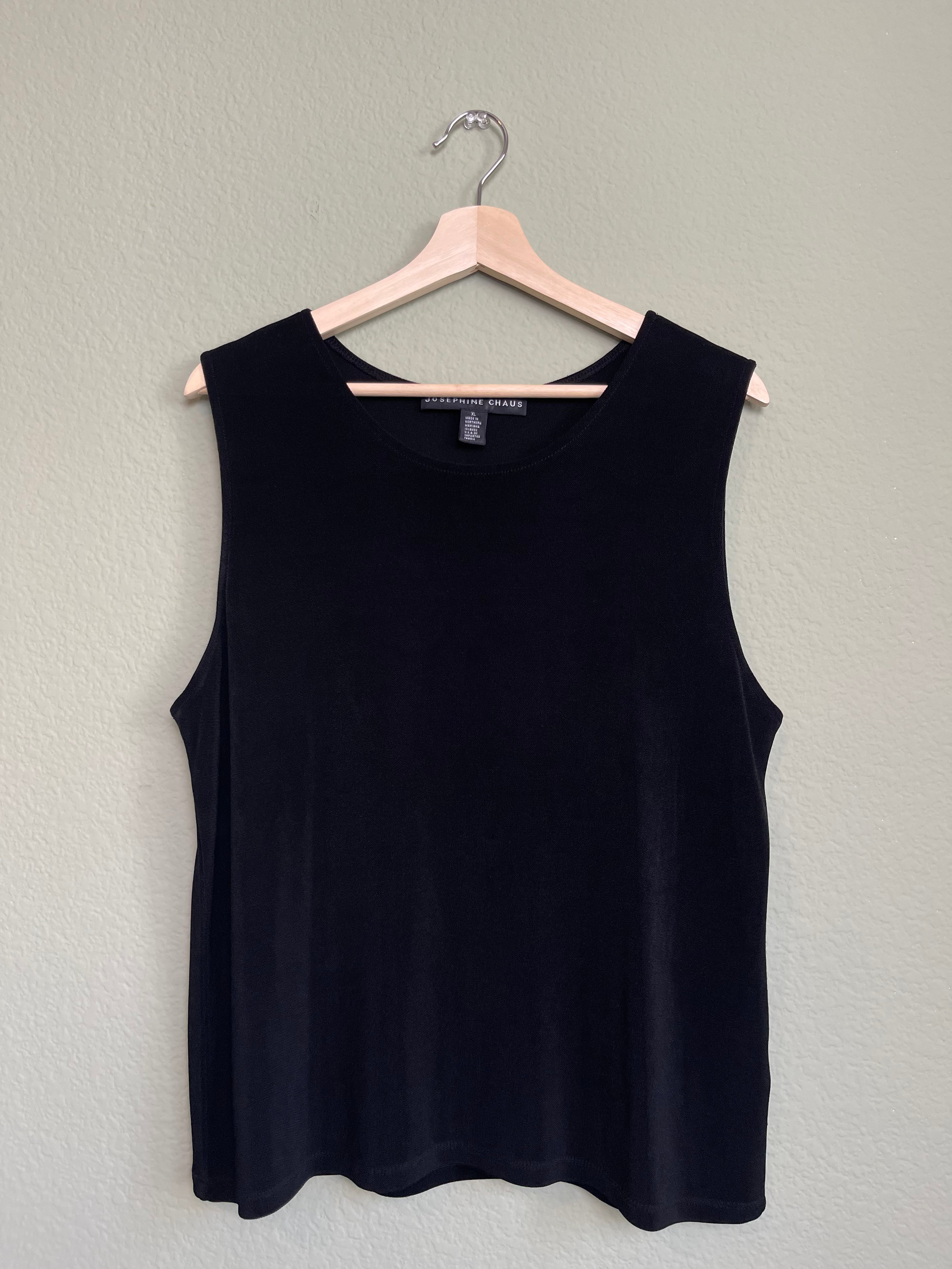 Vintage Black Textured Top sz xl-2x