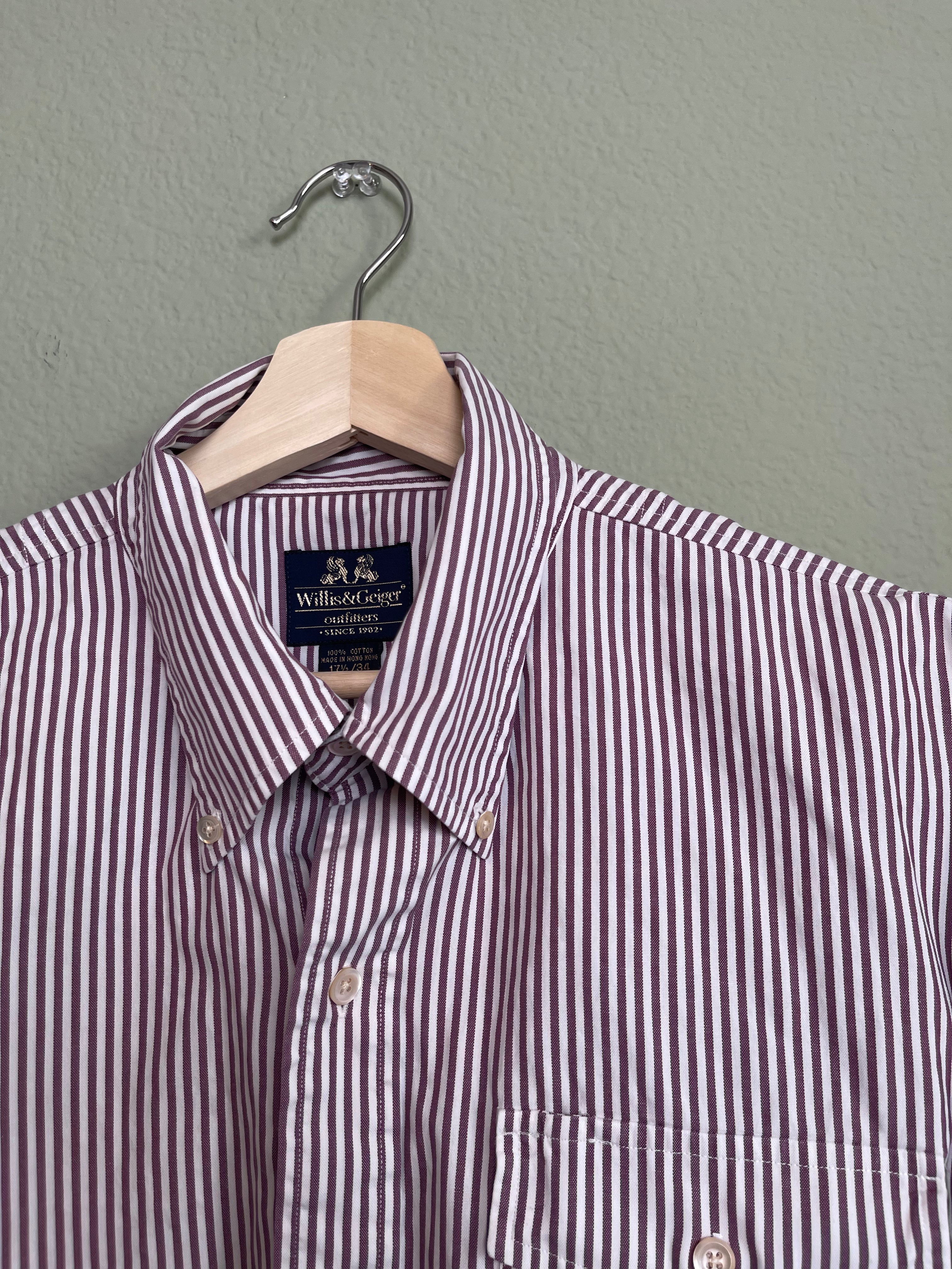 Vintage Striped Menswear Button Down sz xl-1x