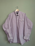 Vintage Striped Menswear Button Down sz xl-1x