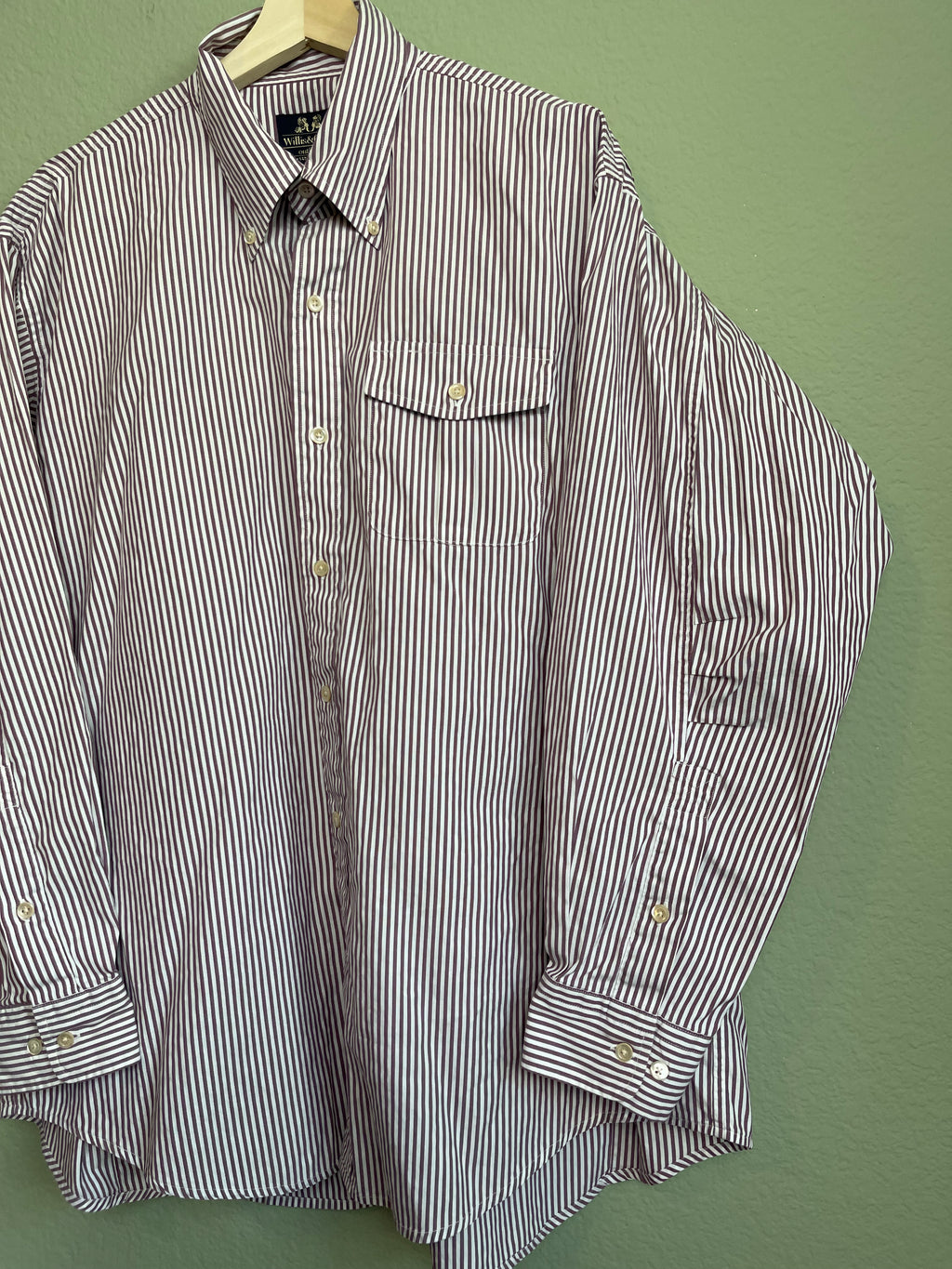Vintage Striped Menswear Button Down sz xl-1x