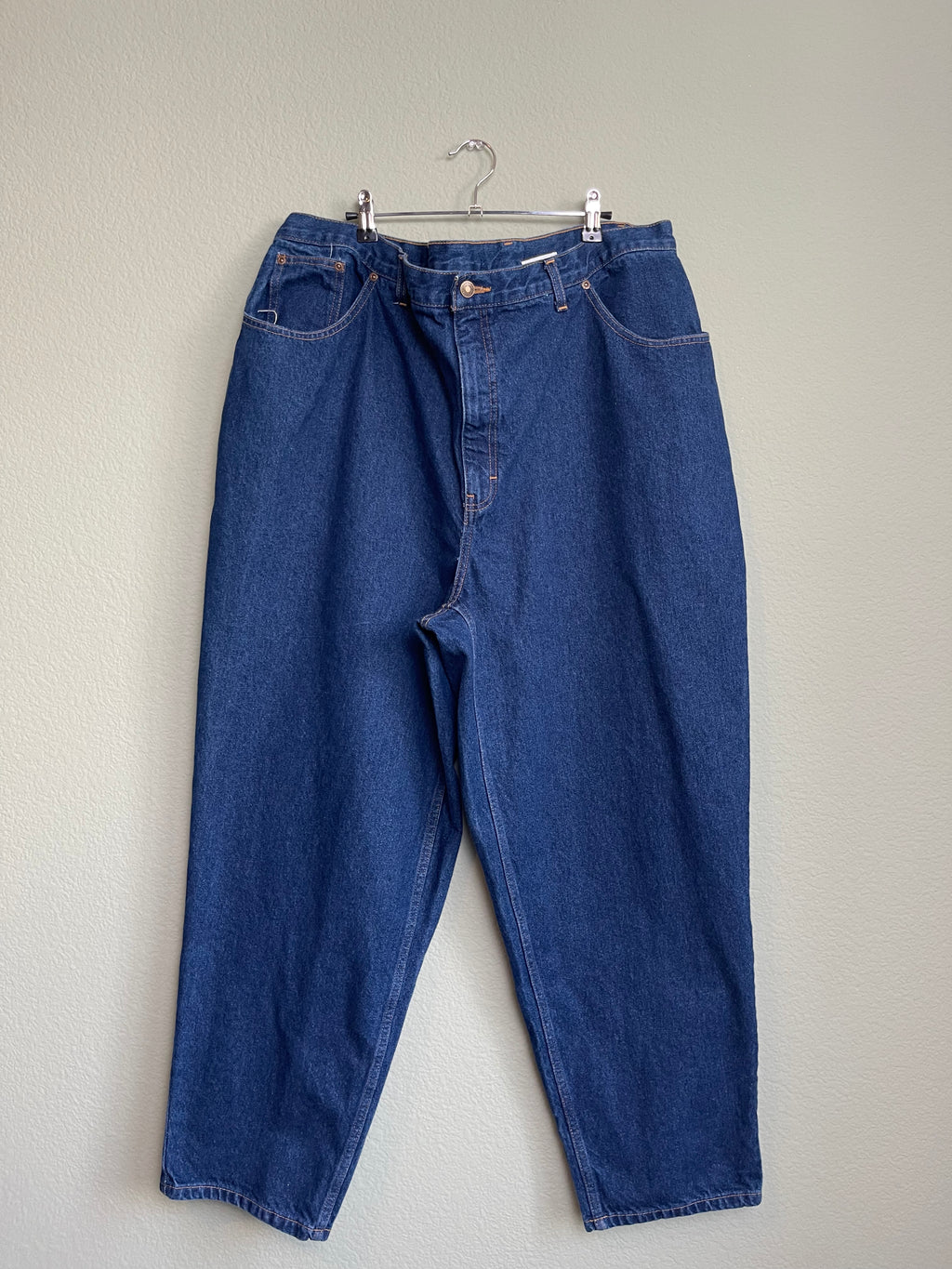 Vintage Dark Wash Long "Mom" Style Denim sz 20-22