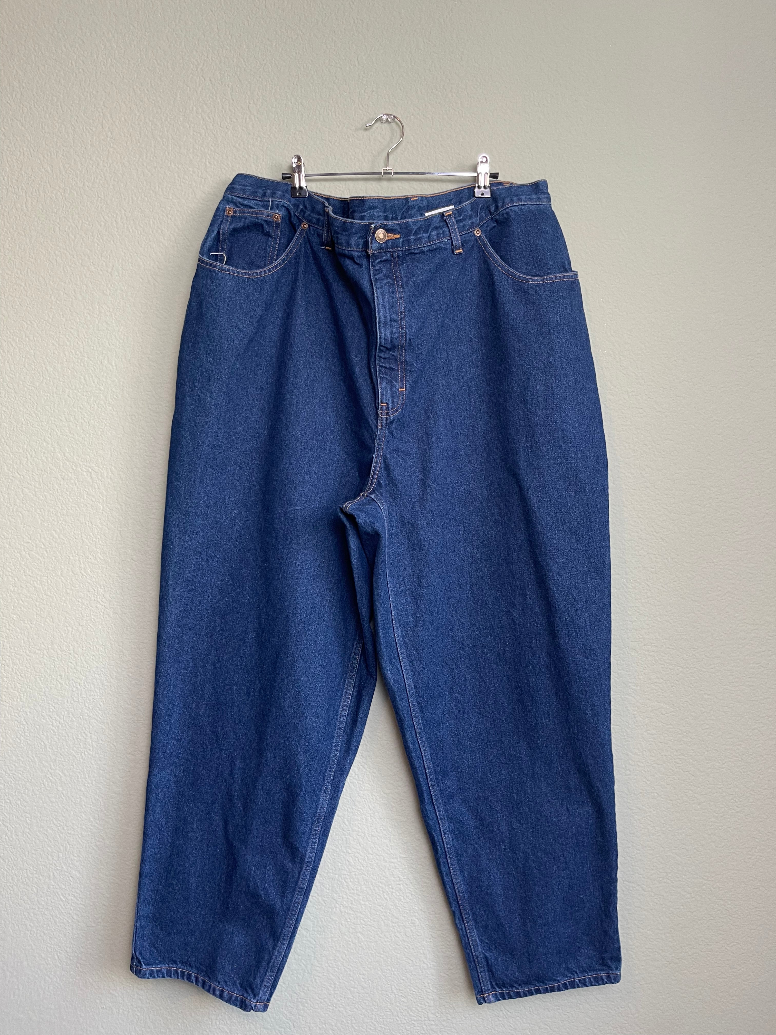 Vintage Dark Wash Long "Mom" Style Denim sz 20-22