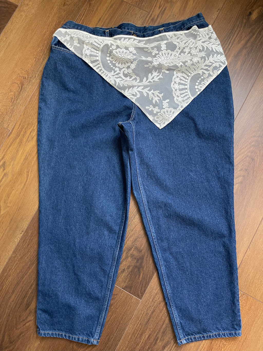 Vintage Dark Wash Long "Mom" Style Denim sz 20-22