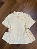 Vintage Silk Button Front Blouse sz 3x