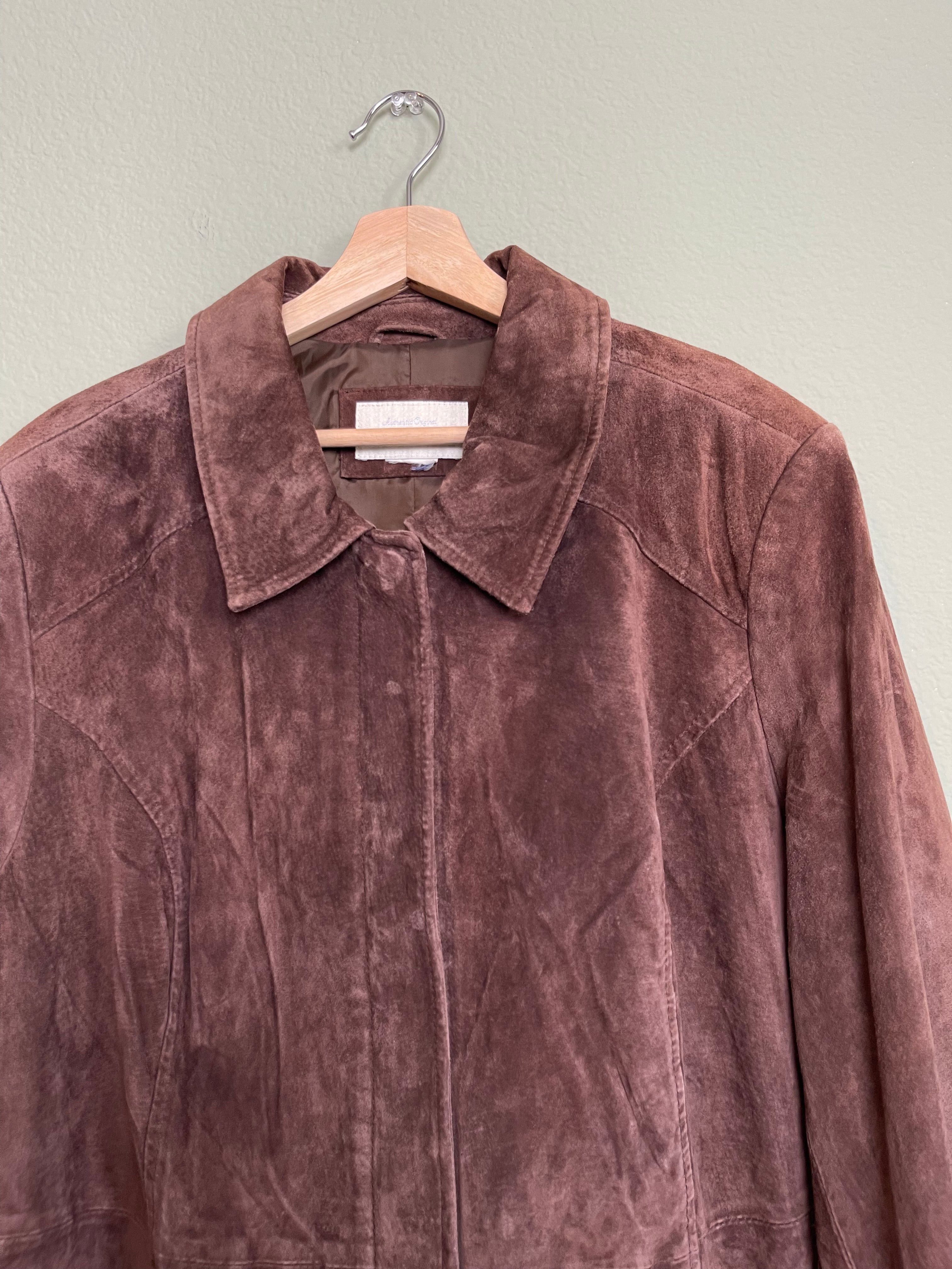 Vintage Cherokee Brown Suede Leather Jacket sz 1x