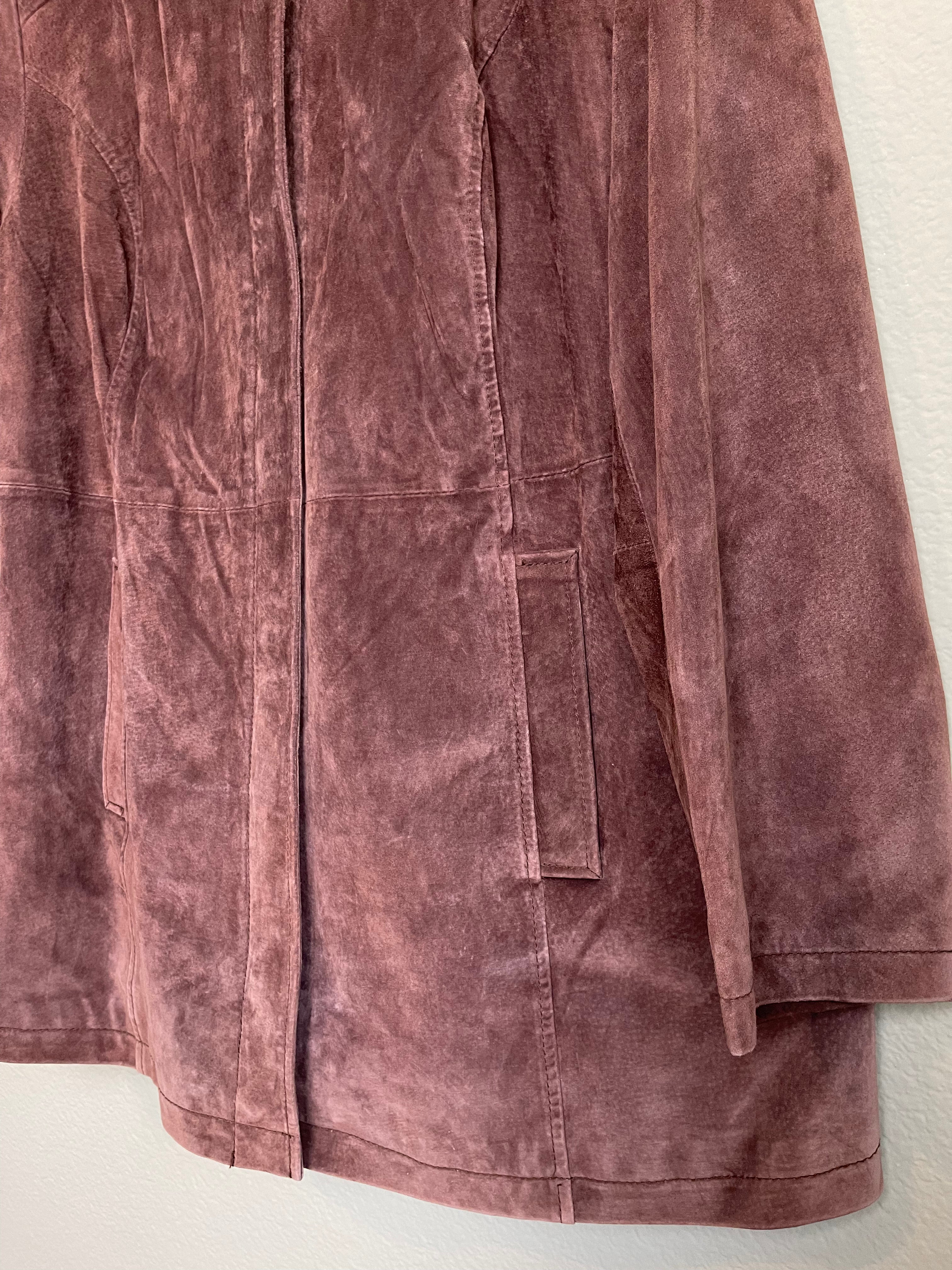 Vintage Cherokee Brown Suede Leather Jacket sz 1x