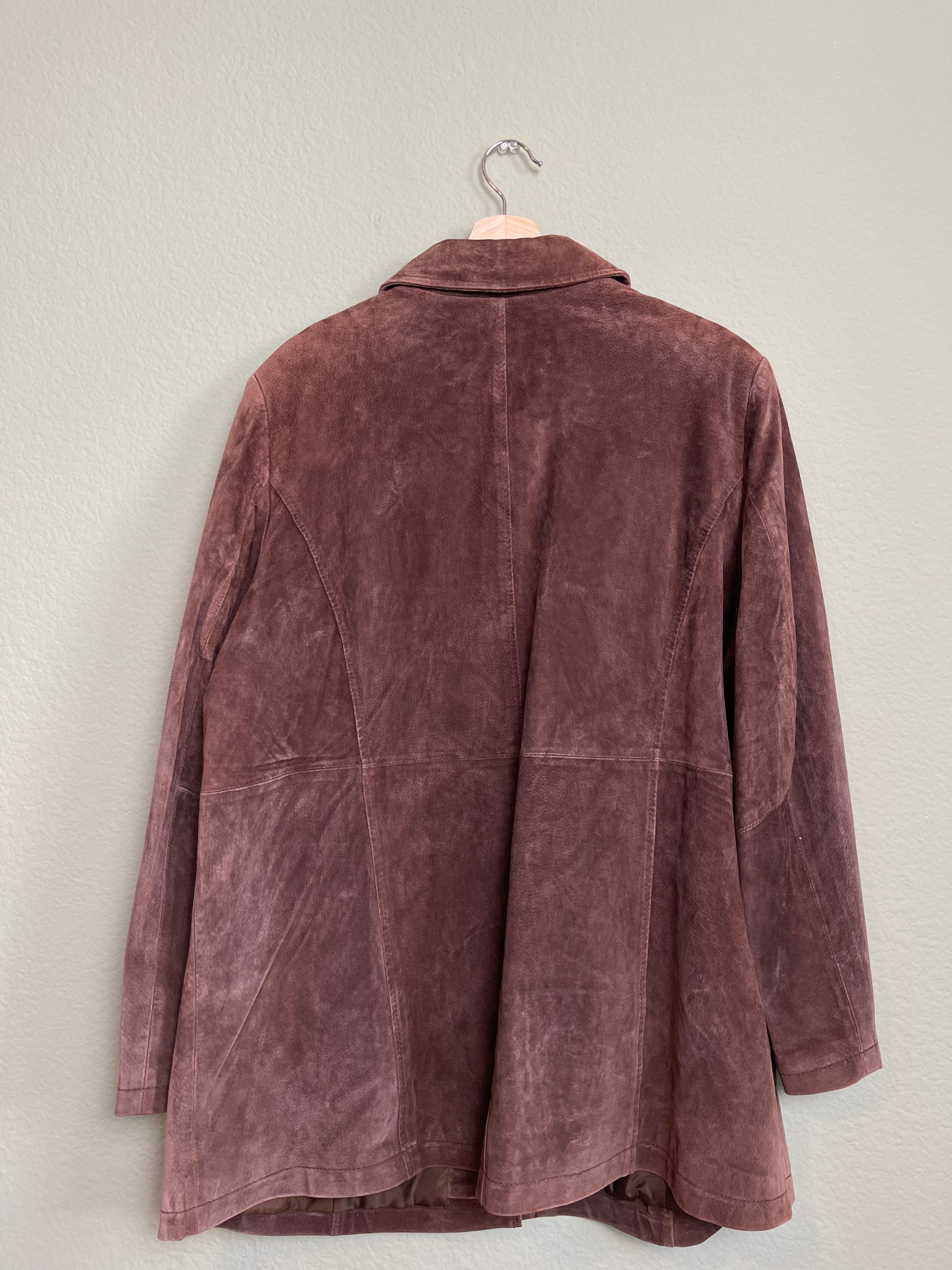 Vintage Cherokee Brown Suede Leather Jacket sz 1x