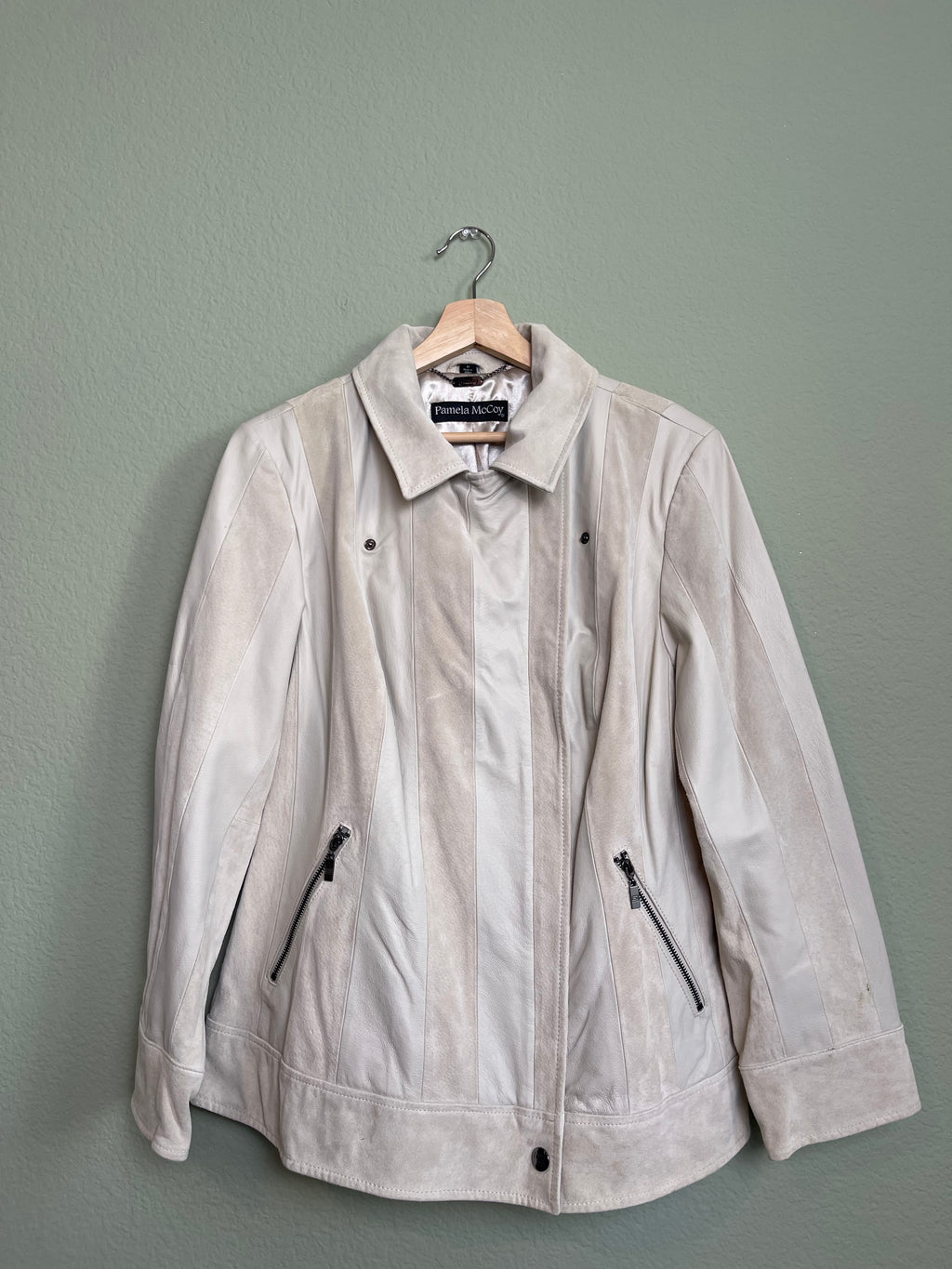 Vintage Two Toned Leather Jacket sz xl/1x
