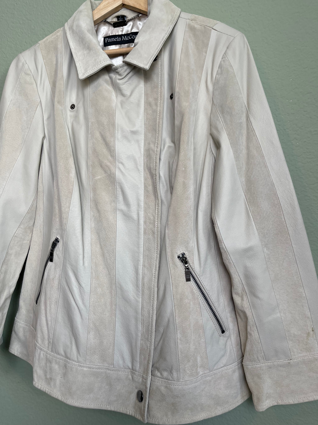 Vintage Two Toned Leather Jacket sz xl/1x