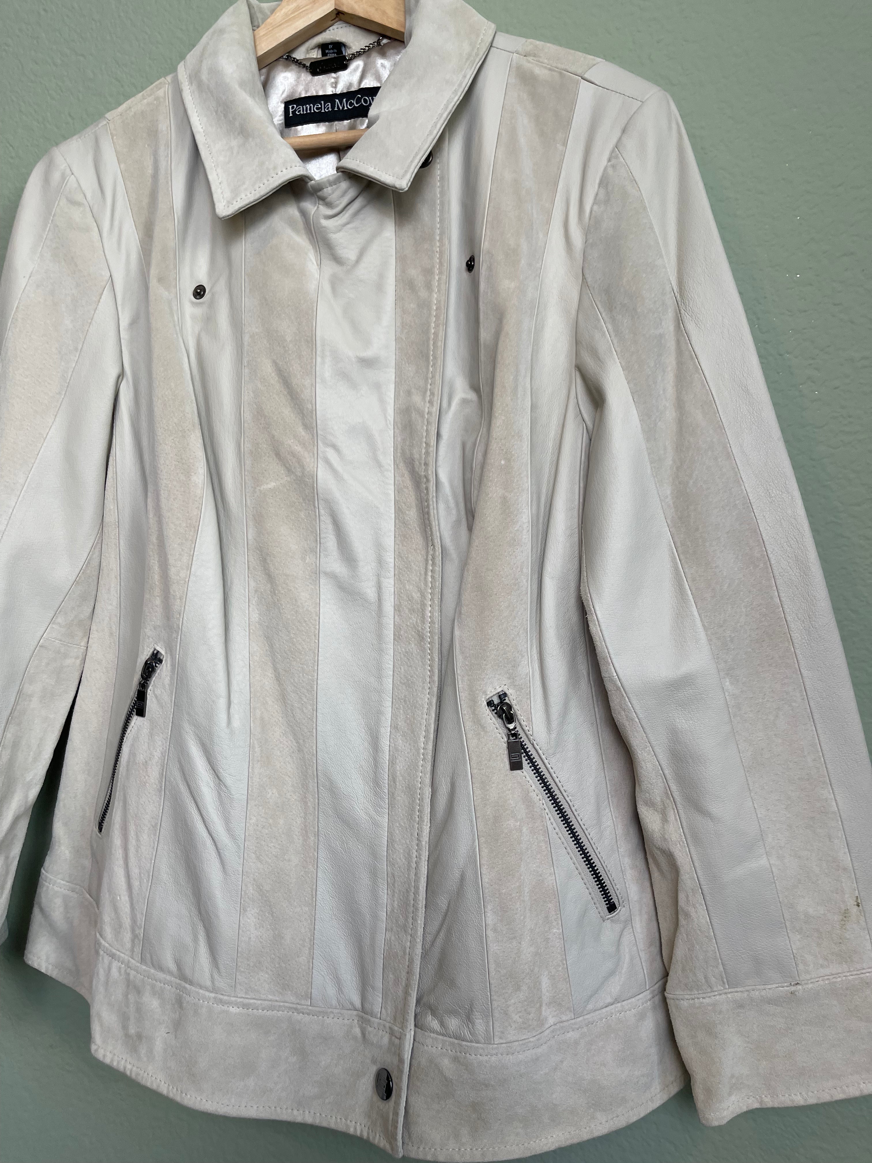 Vintage Two Toned Leather Jacket sz xl/1x