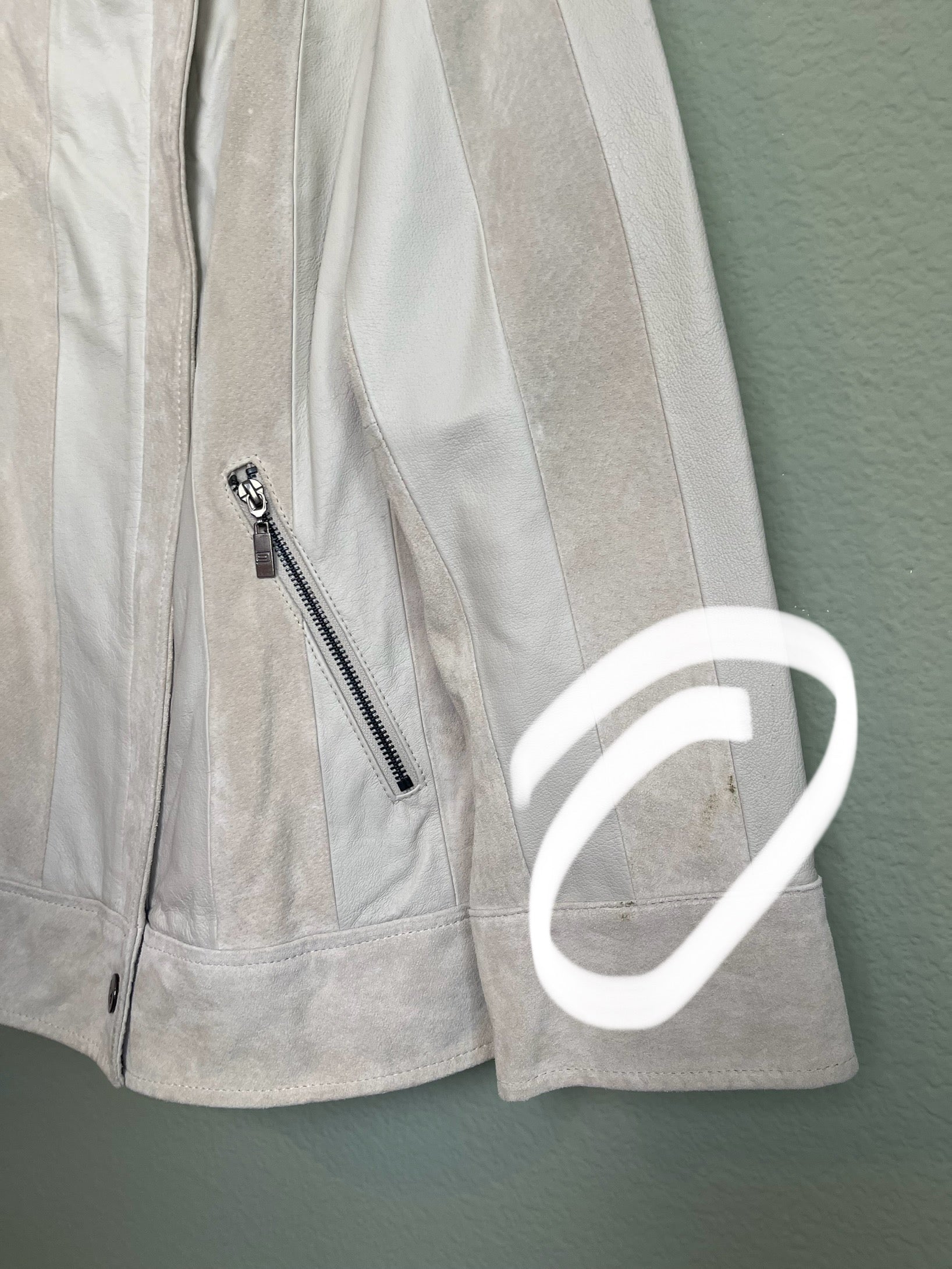 Vintage Two Toned Leather Jacket sz xl/1x