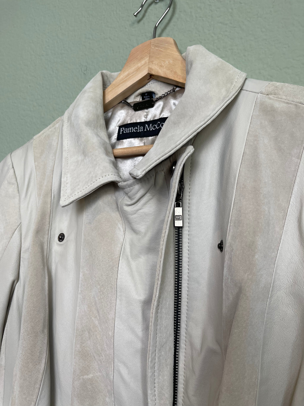 Vintage Two Toned Leather Jacket sz xl/1x