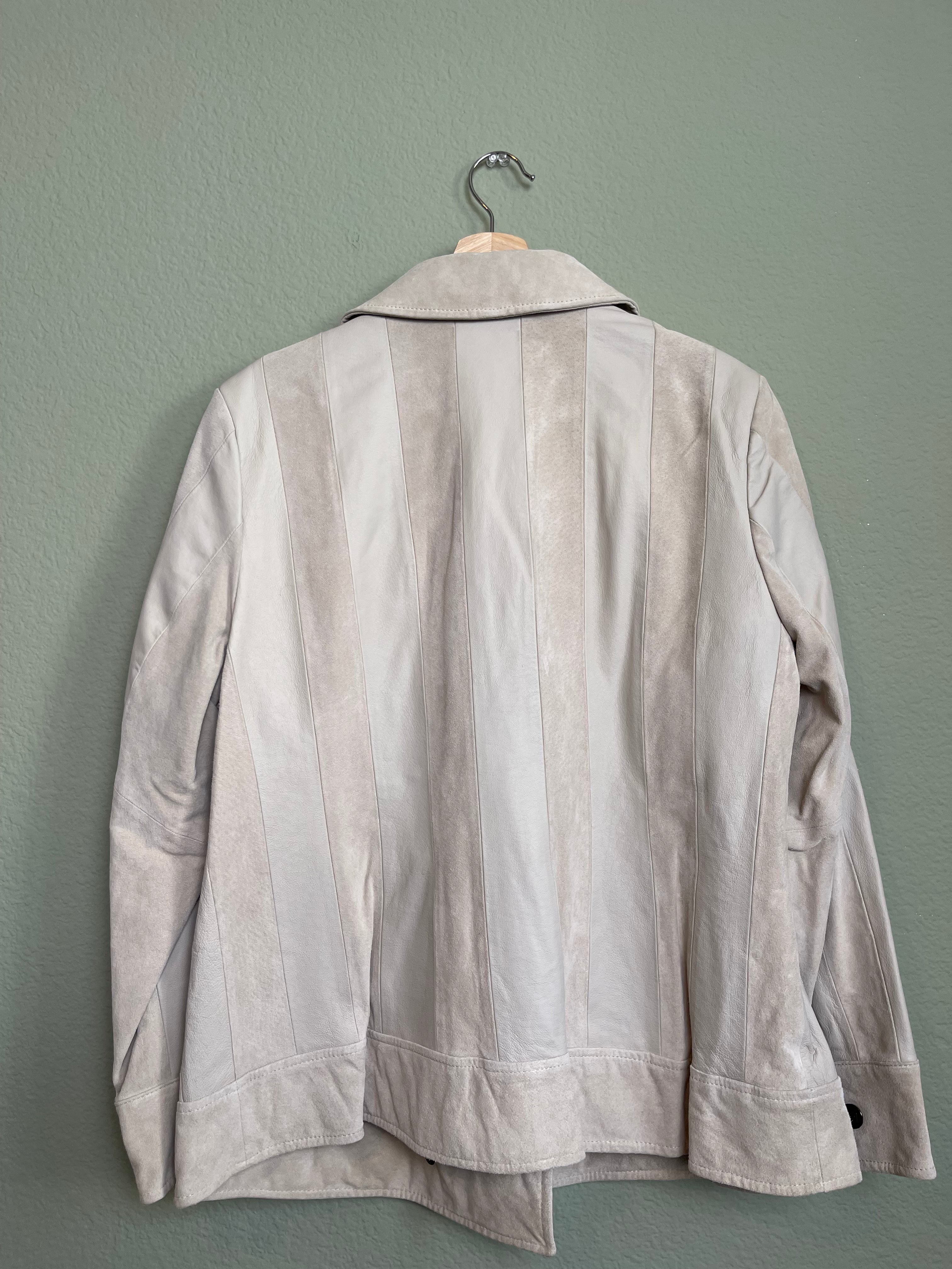 Vintage Two Toned Leather Jacket sz xl/1x