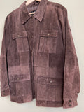 Vintage Chocolate Brown Suede Leather Jacket sz xl-2x