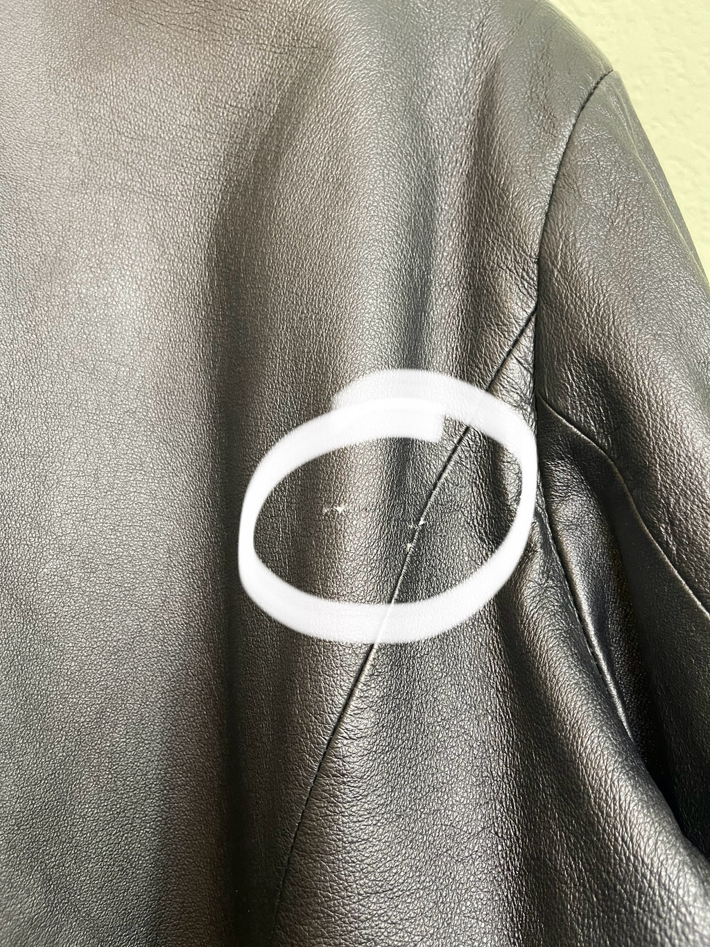 Vintage Black Leather Button Front Jacket sz xl-1x