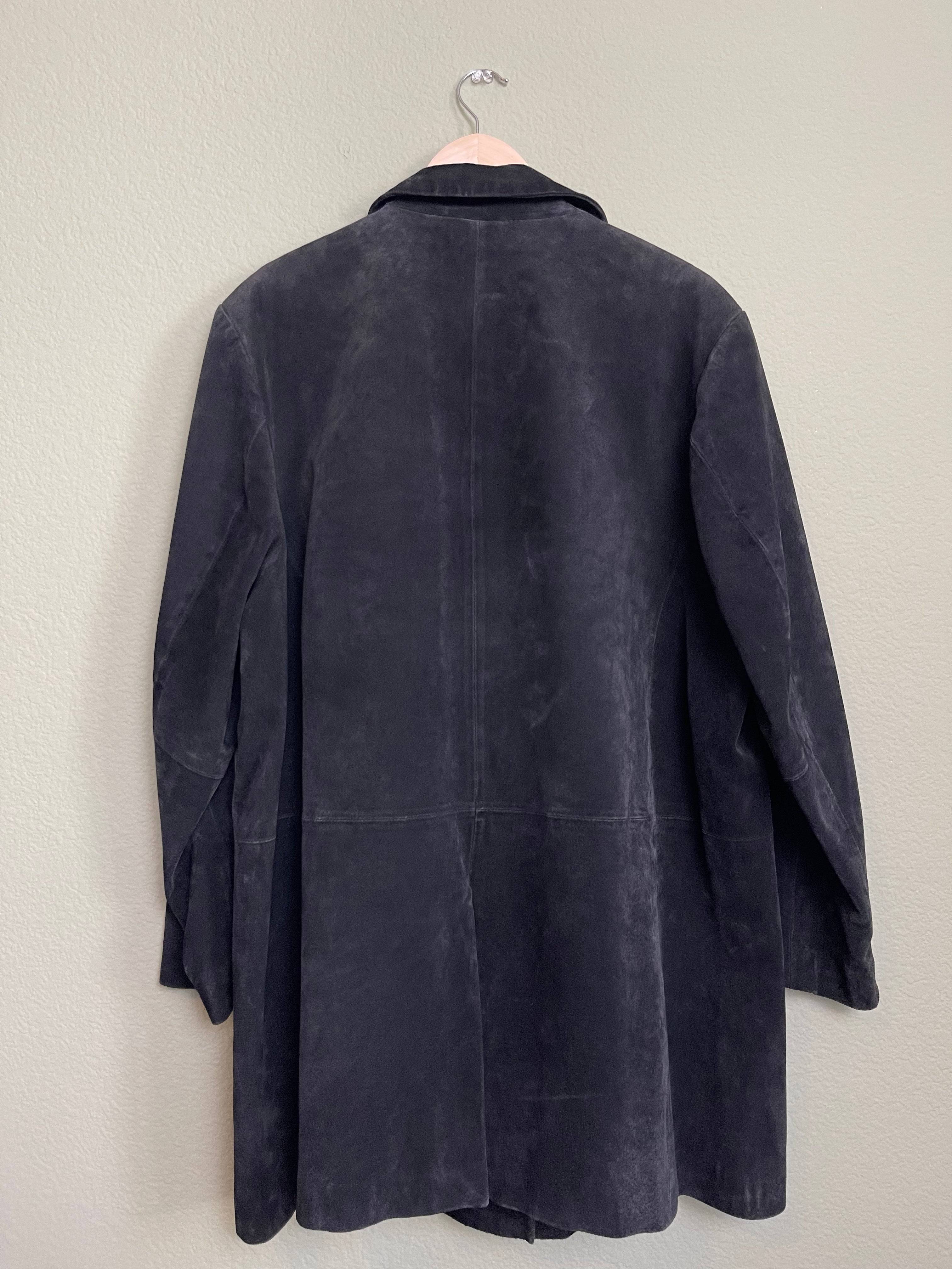 Vintage Dennis Basso Black Suede Leather Jacket sz xl-1x