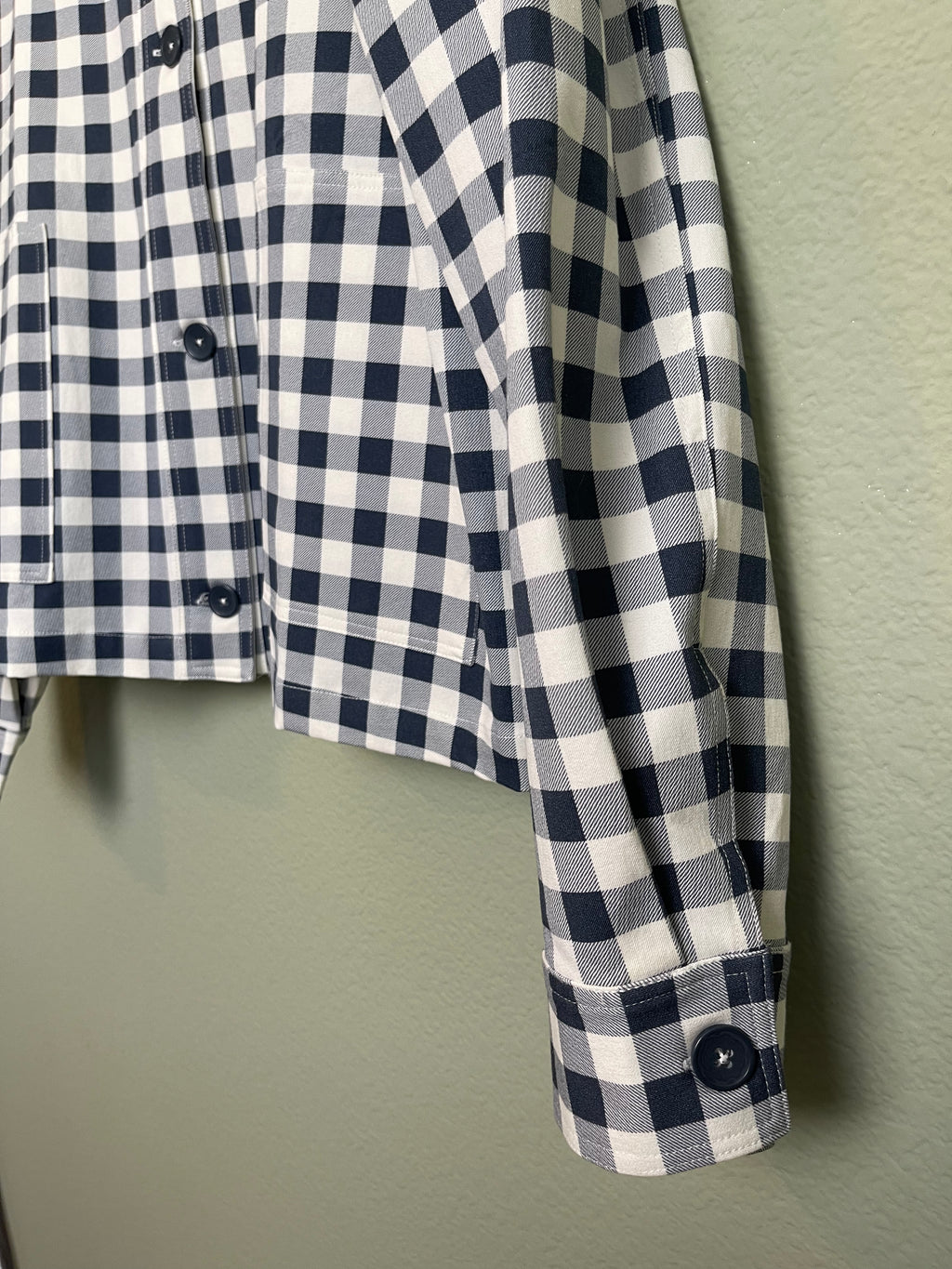 Isaac Mizrahi Gingham Jacket sz xxl