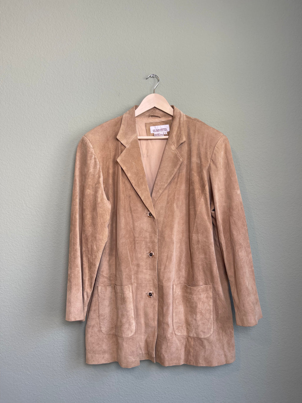 Vintage Light Tan Leather Jacket sz xl-2x