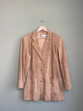 Vintage Light Tan Leather Jacket sz xl-2x