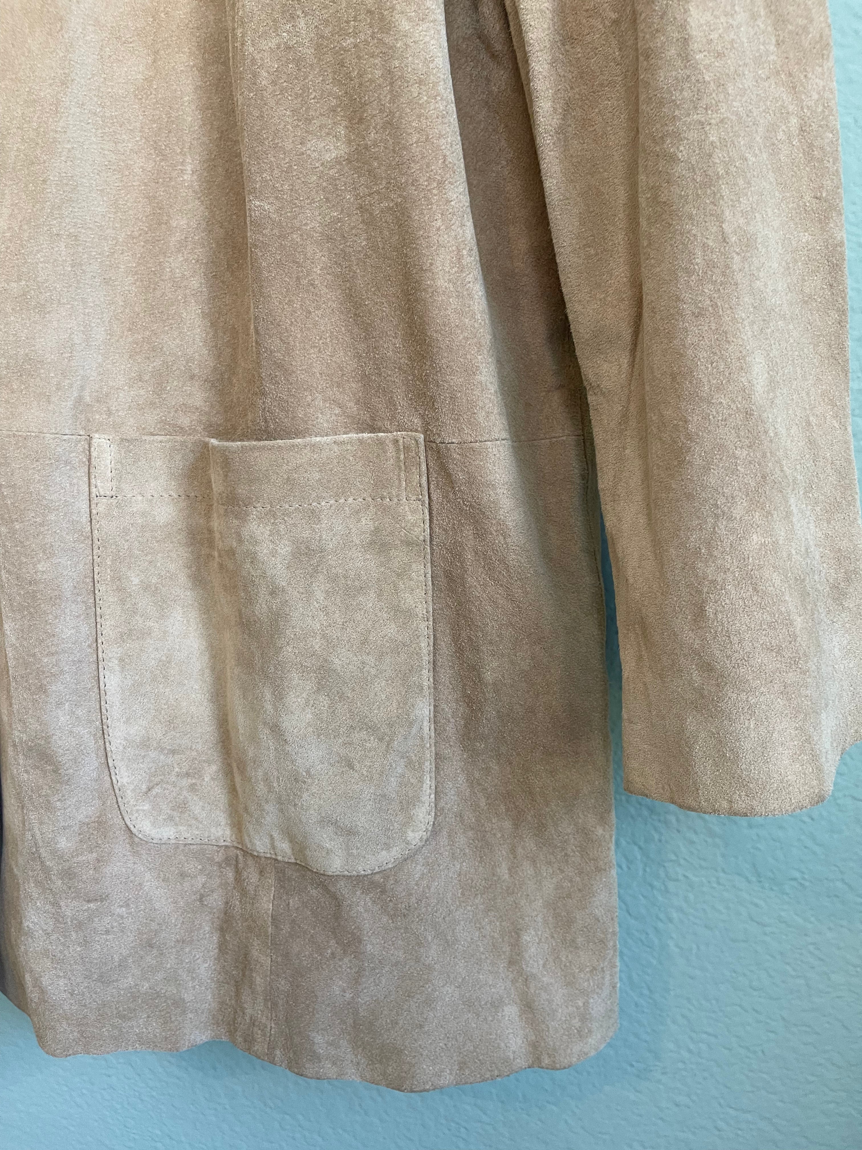 Vintage Light Tan Leather Jacket sz xl-2x