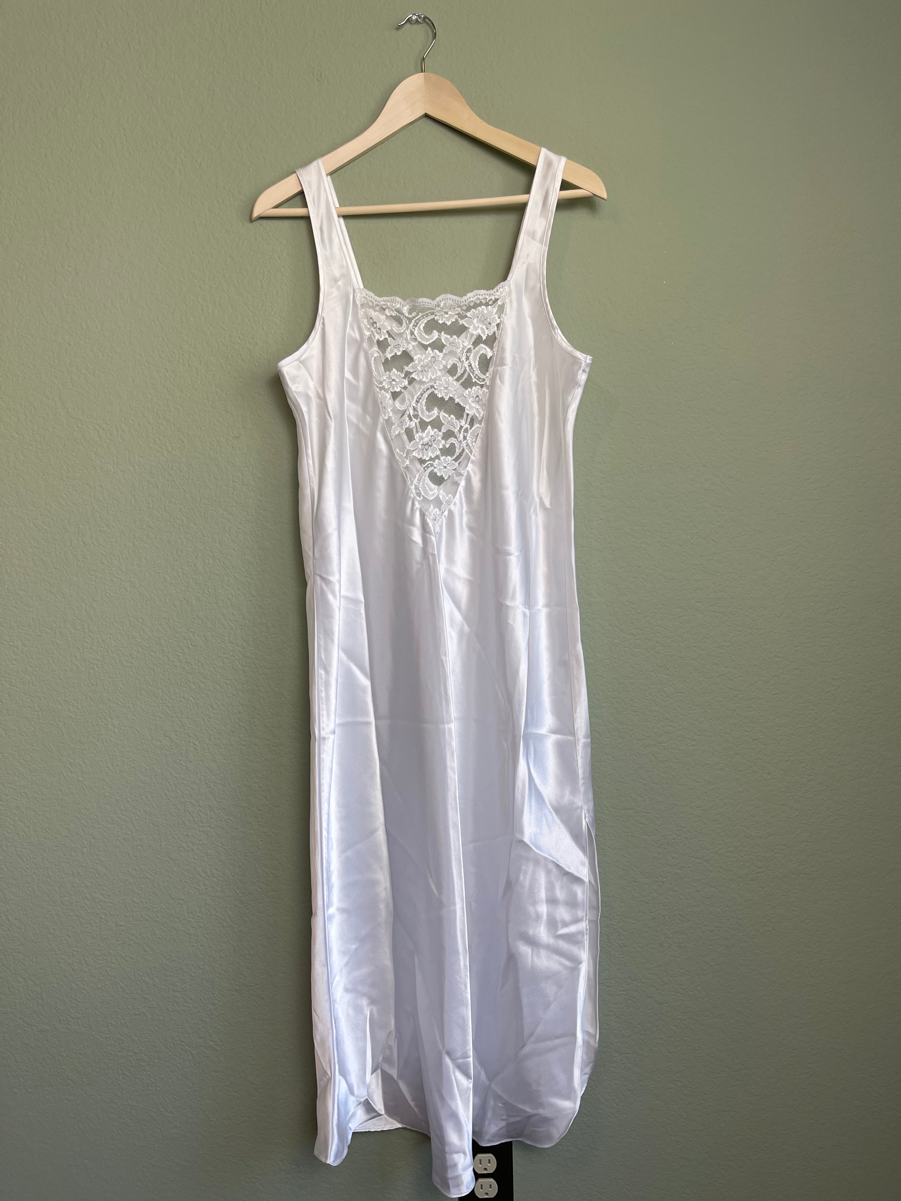 Vintage Satin Maxi Slip Dress sz L