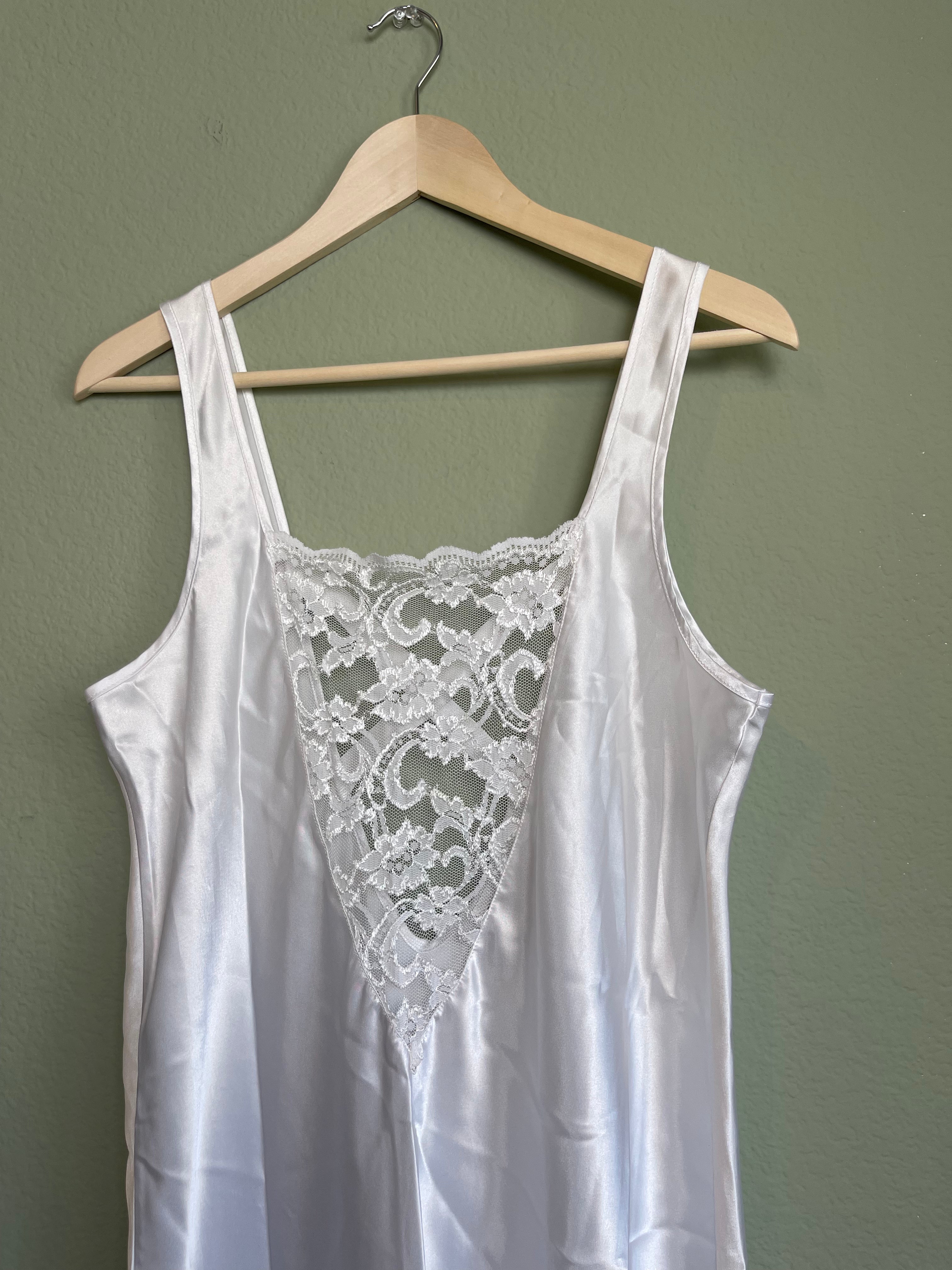 Vintage Satin Maxi Slip Dress sz L