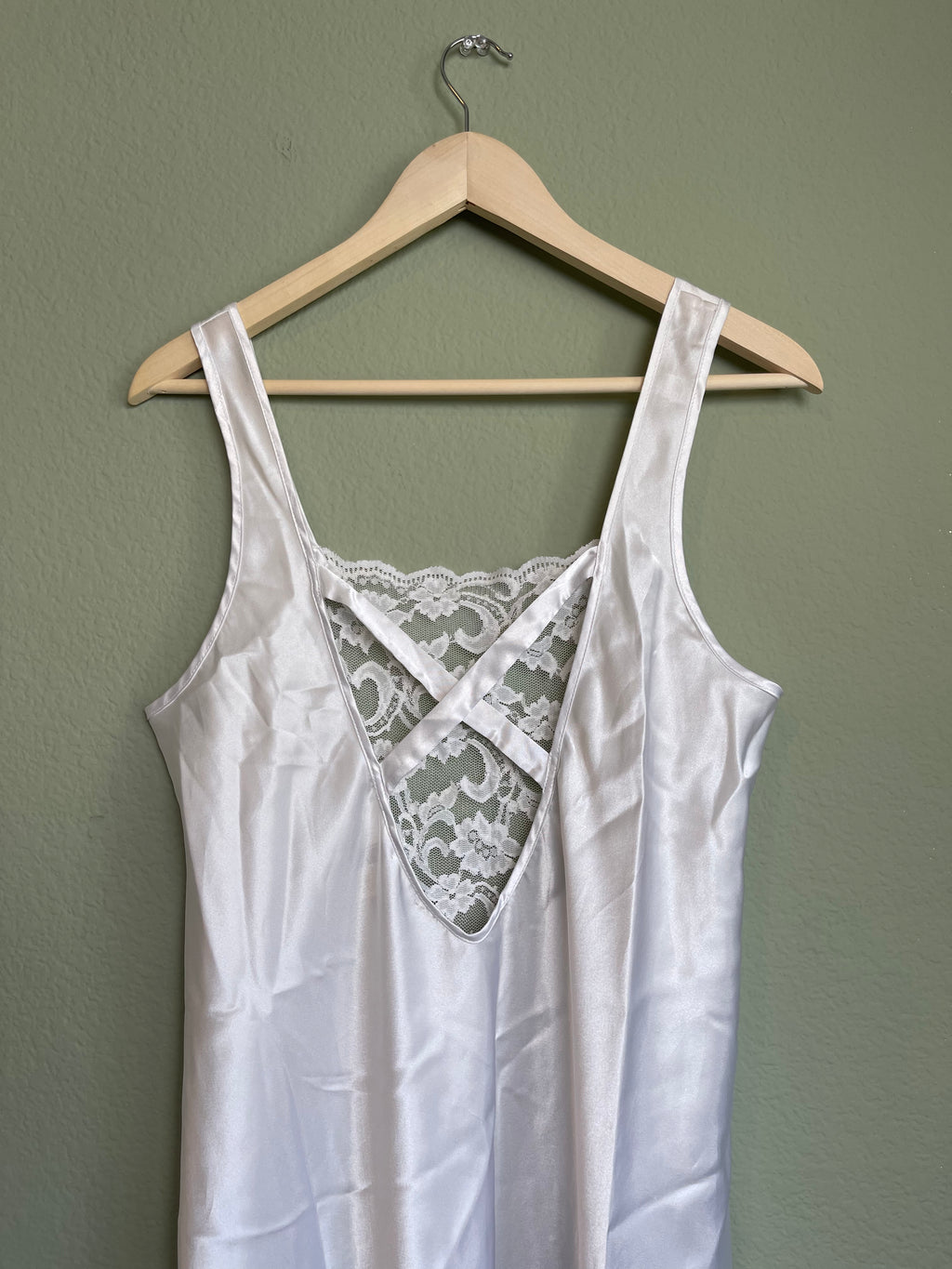 Vintage Satin Maxi Slip Dress sz L