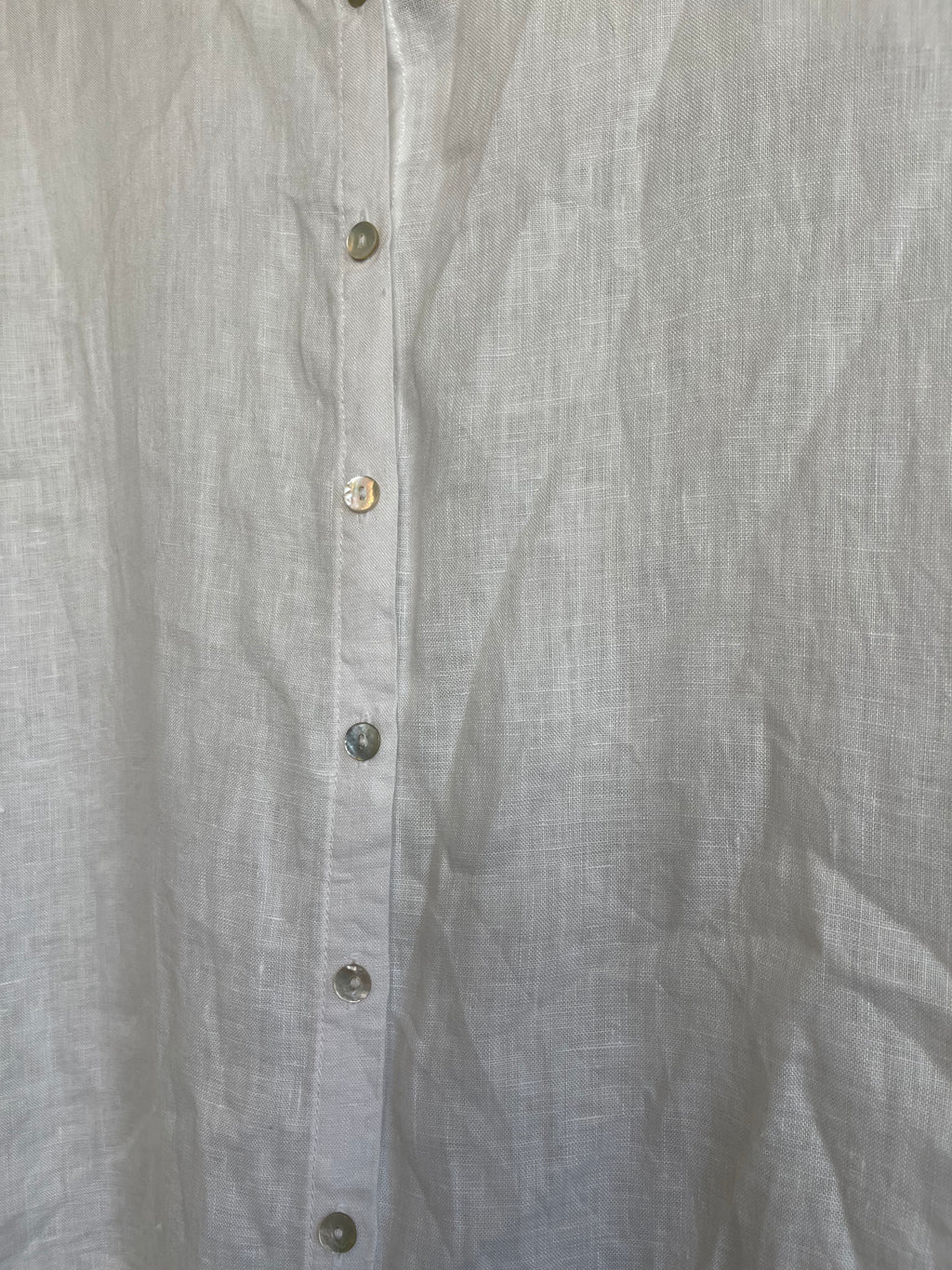 Linen Tunic Button Down Blouse sz 1x