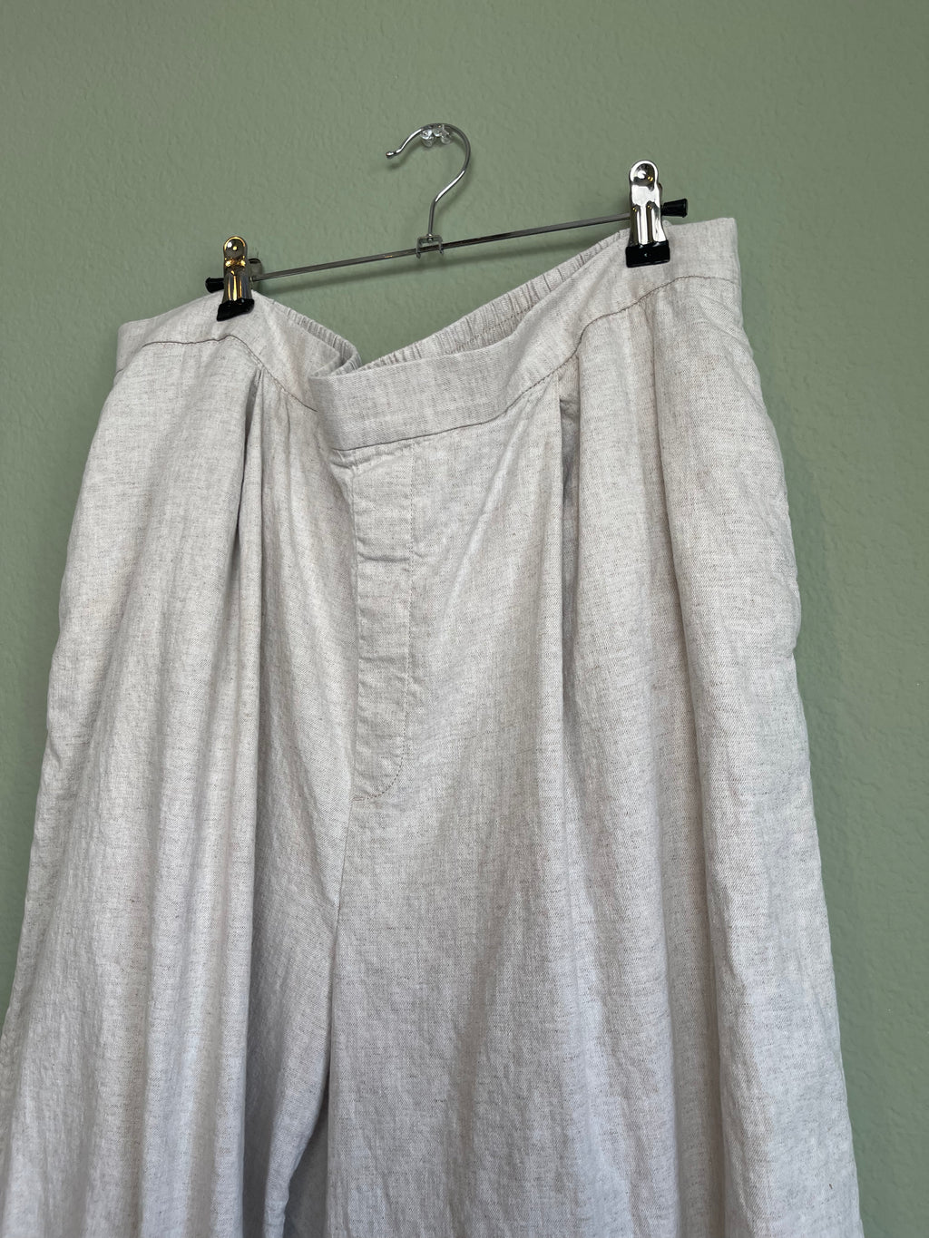 Banana Republic Wide Leg Linen Blend Pant sz xxl