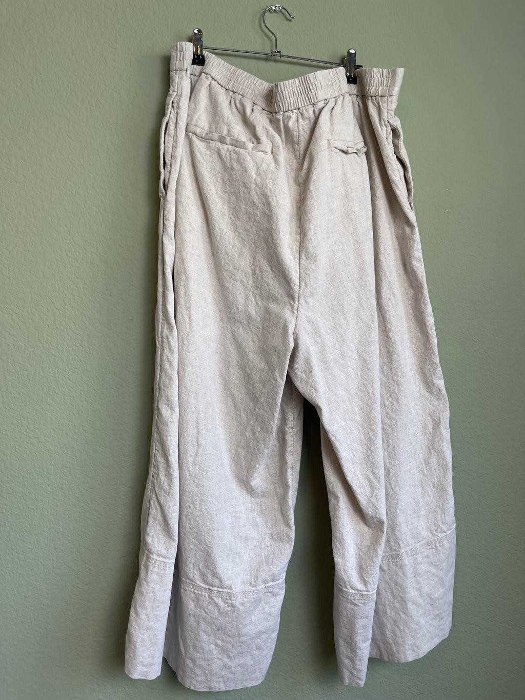 Banana Republic Wide Leg Linen Blend Pant sz xxl