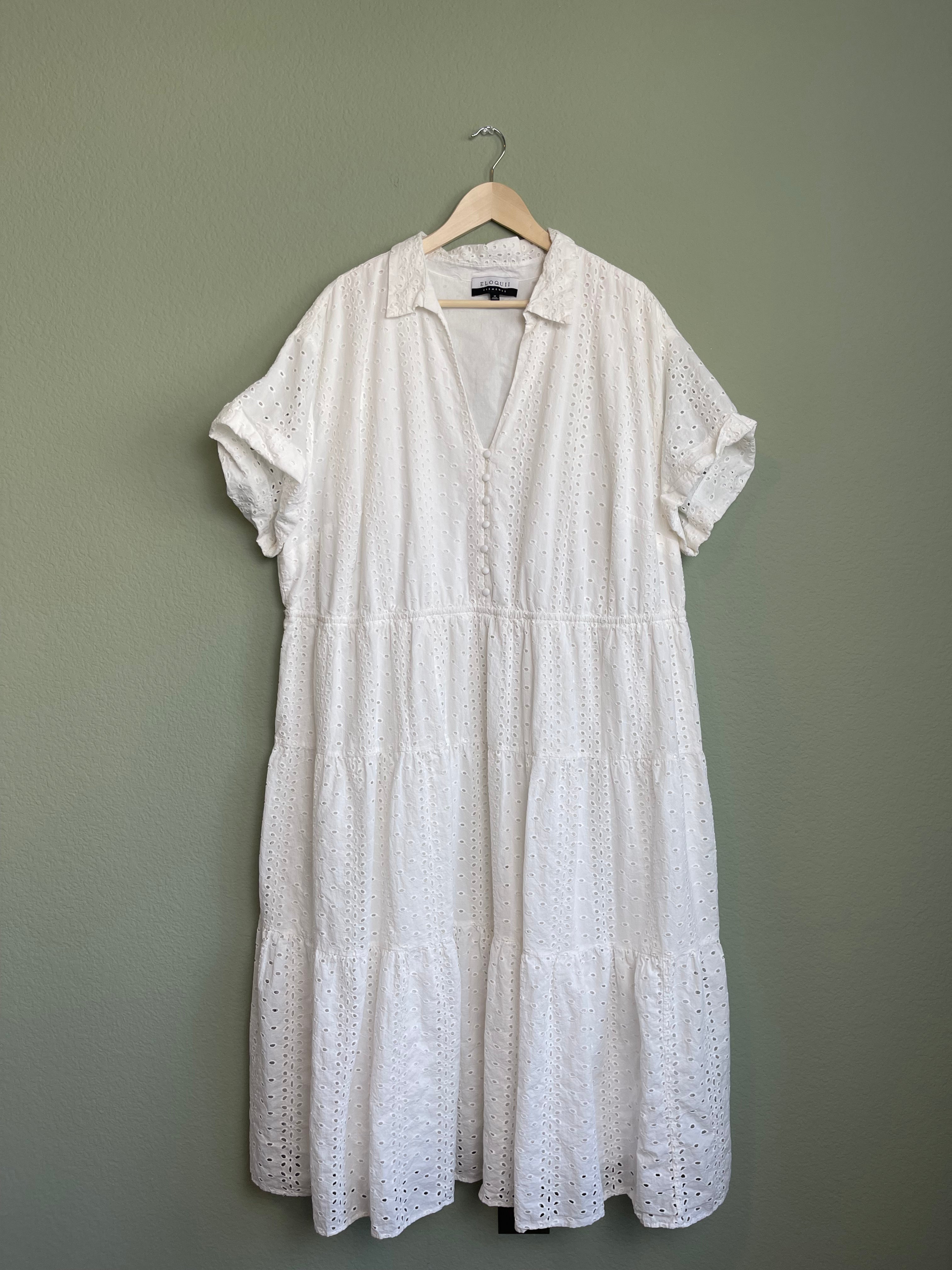 Eyelet Maxi Dress sz 28/4x