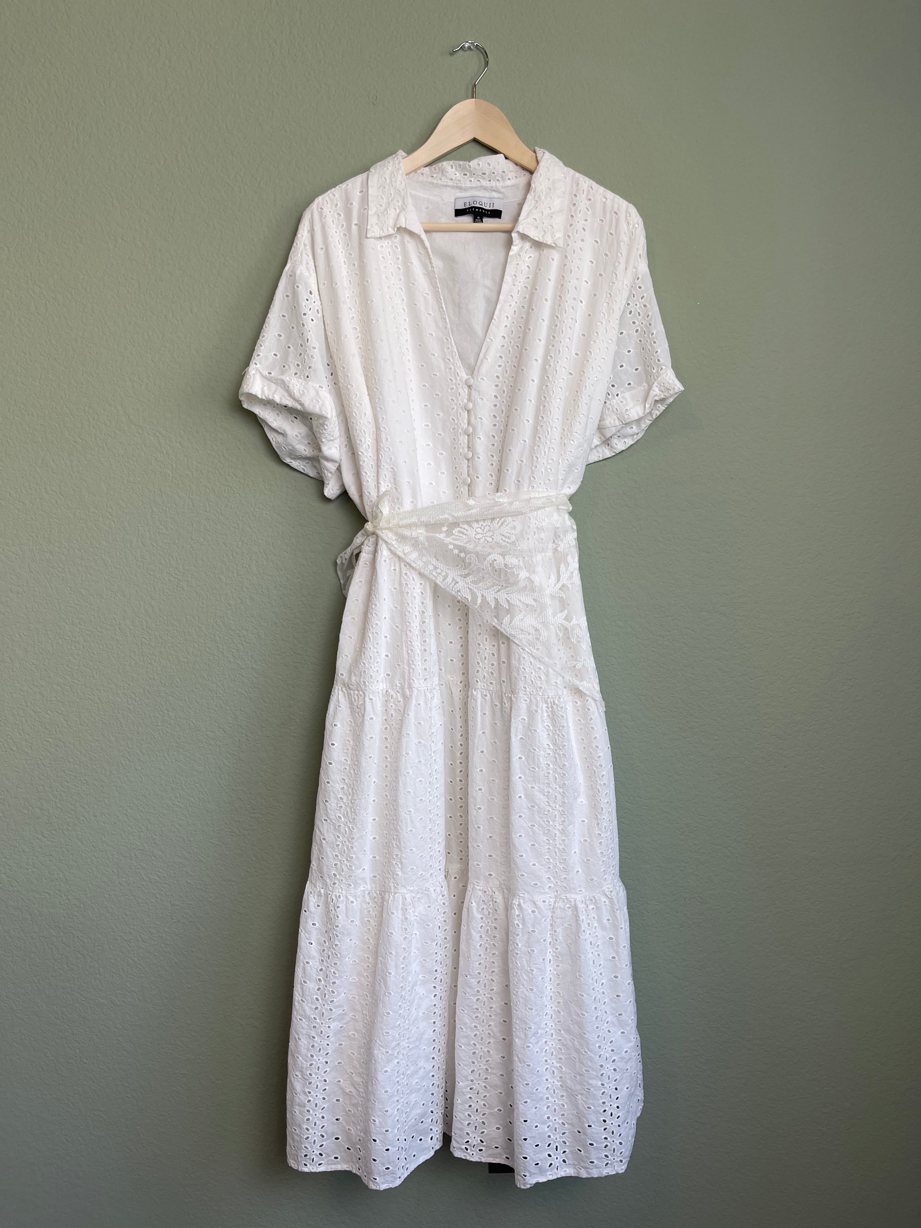 Eyelet Maxi Dress sz 28/4x
