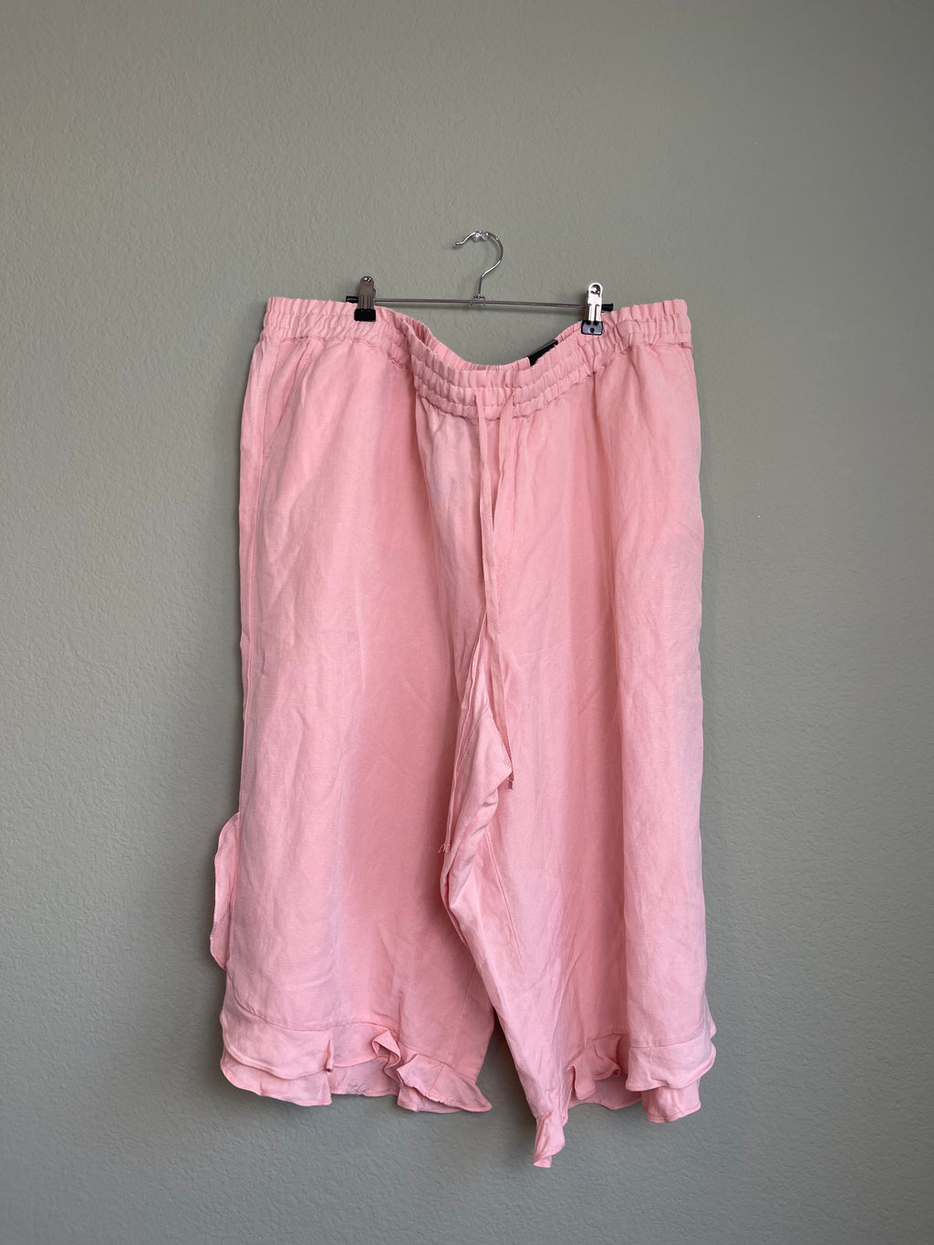 NWT Lettuce Hem Culotte Linen Blend Short sz 3x/4x