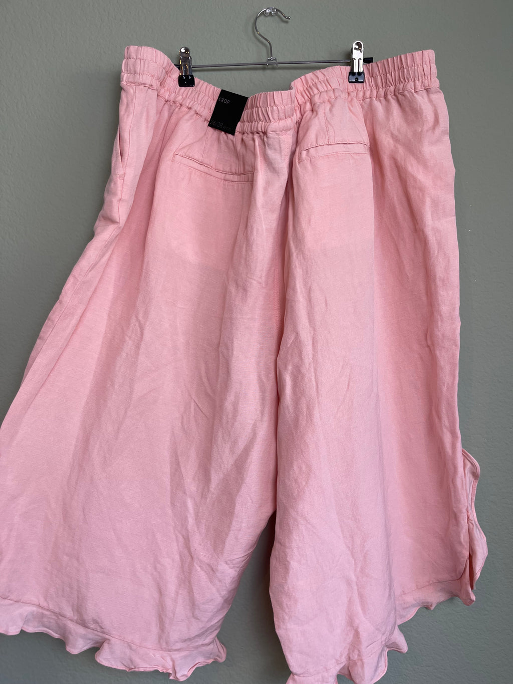 NWT Lettuce Hem Culotte Linen Blend Short sz 3x/4x