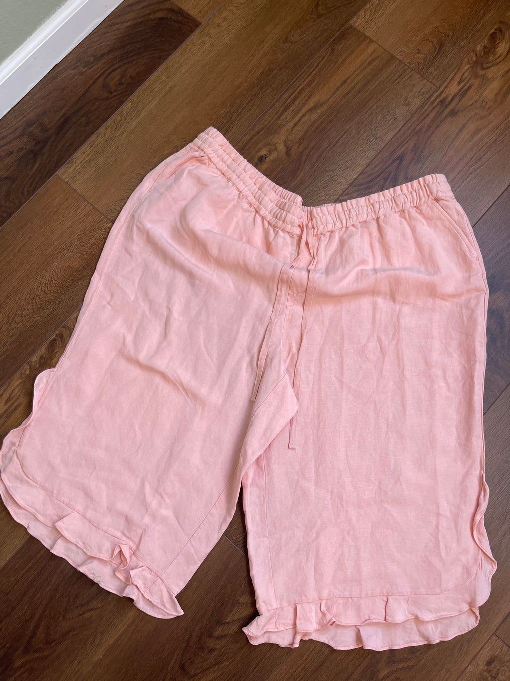 NWT Lettuce Hem Culotte Linen Blend Short sz 3x/4x