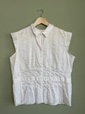 Vintage Cap Sleeve Button Front Blouse sz xxl