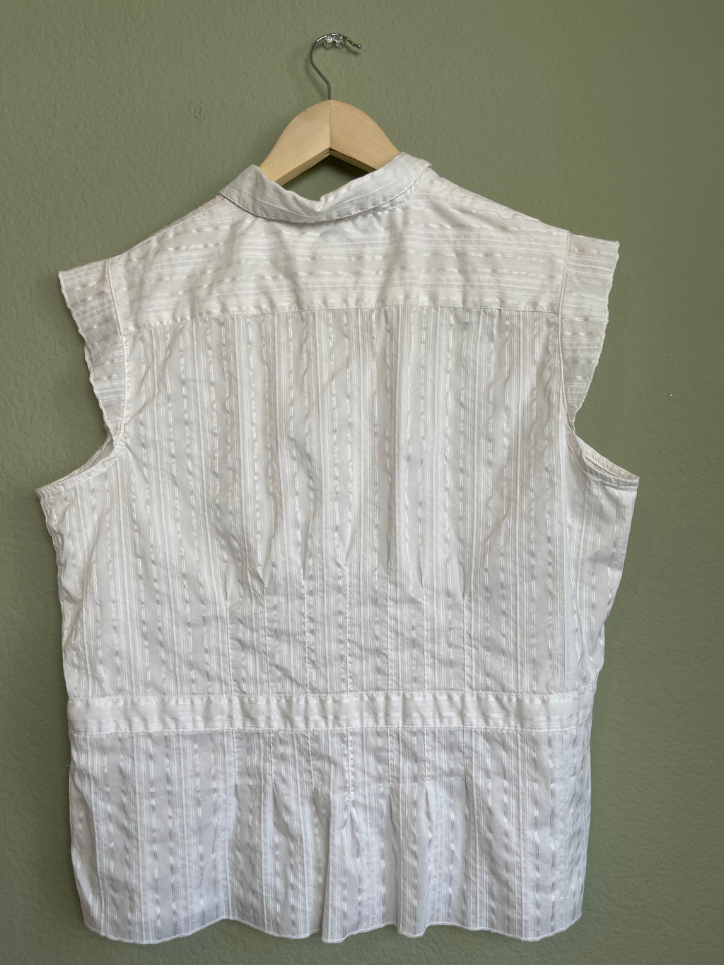 Vintage Cap Sleeve Button Front Blouse sz xxl