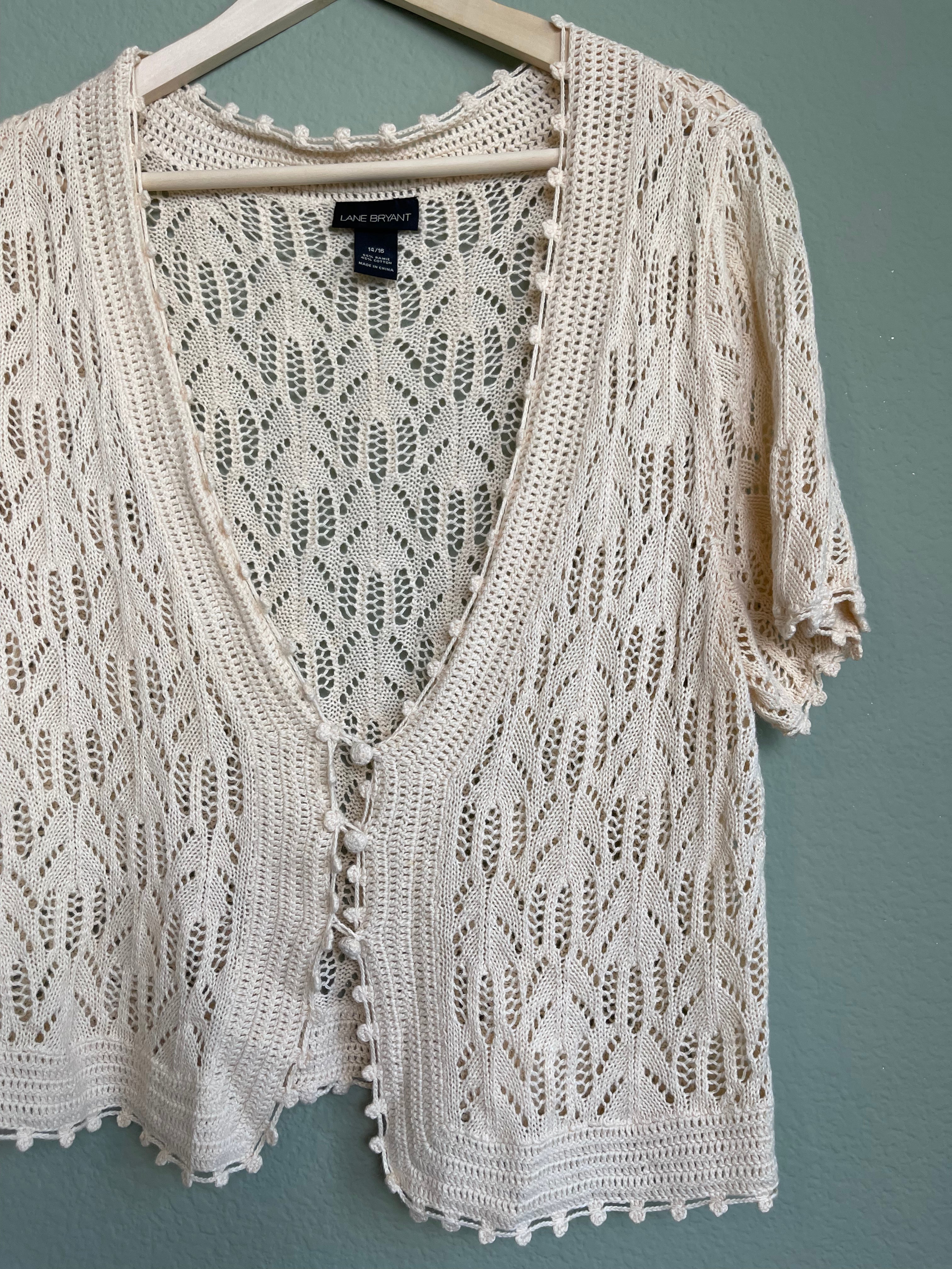 Vintage Crochet Top sz xl/1xl