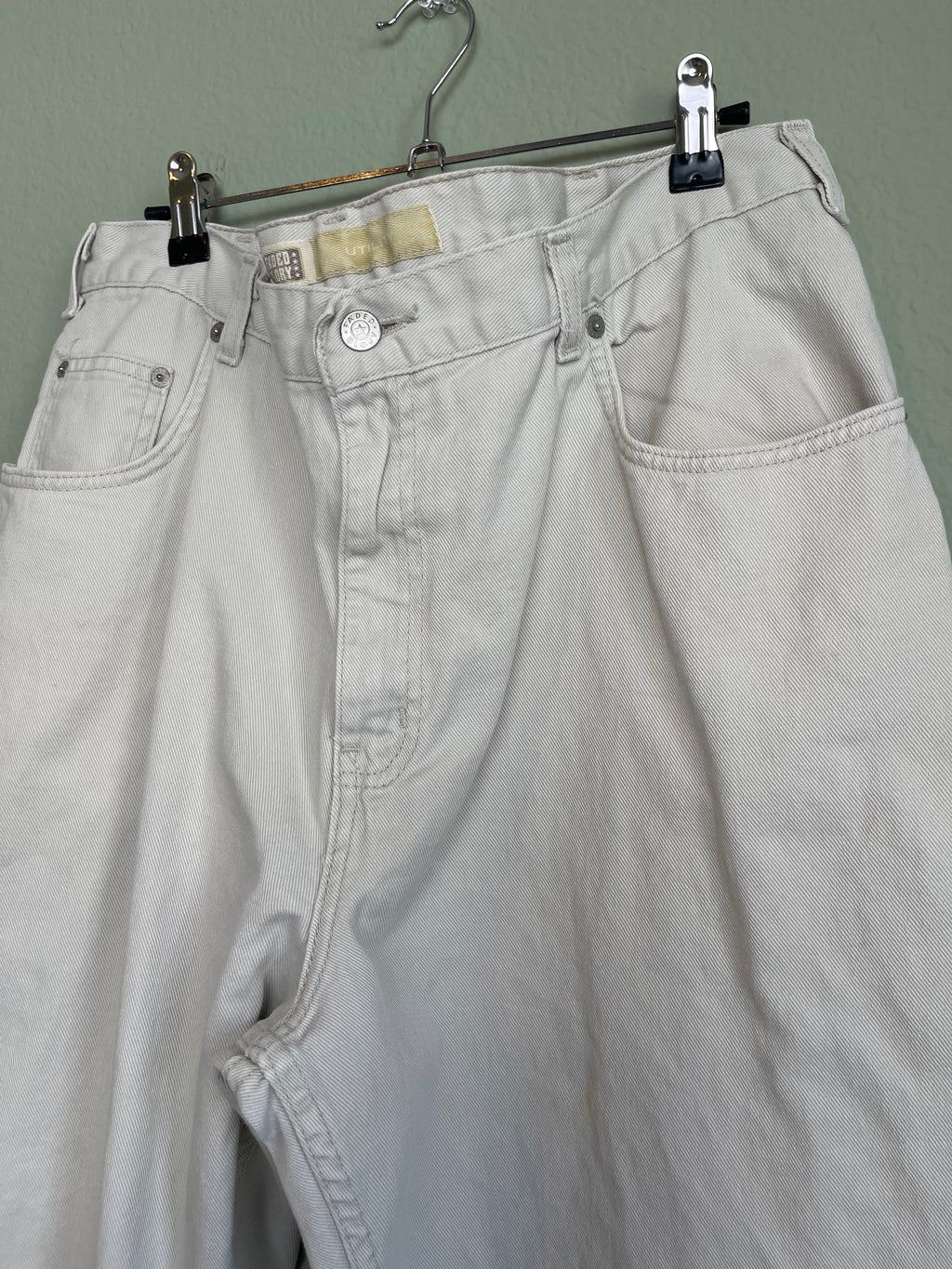 Vintage Ivory/Ecru "Mom" Style Denim sz "mens" 38